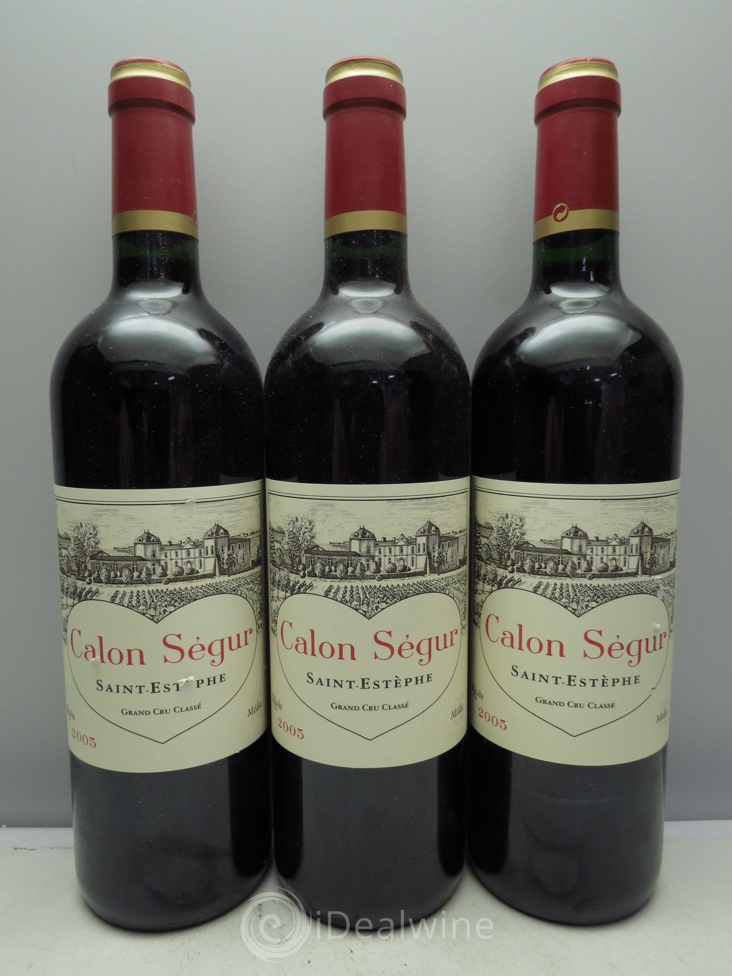 Château Calon Ségur 3ème Grand Cru Classé 2005 - Lot de 3 bouteilles - 0