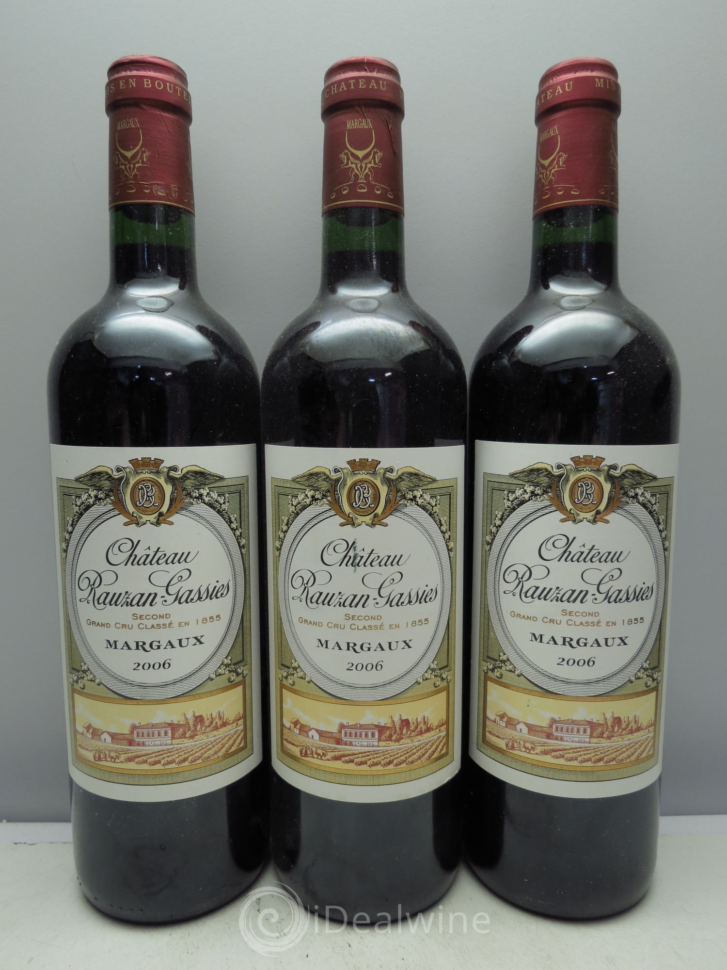 Château Rauzan-Gassies 2ème Grand Cru Classé 2006 - Lot de 3 bouteilles - 0