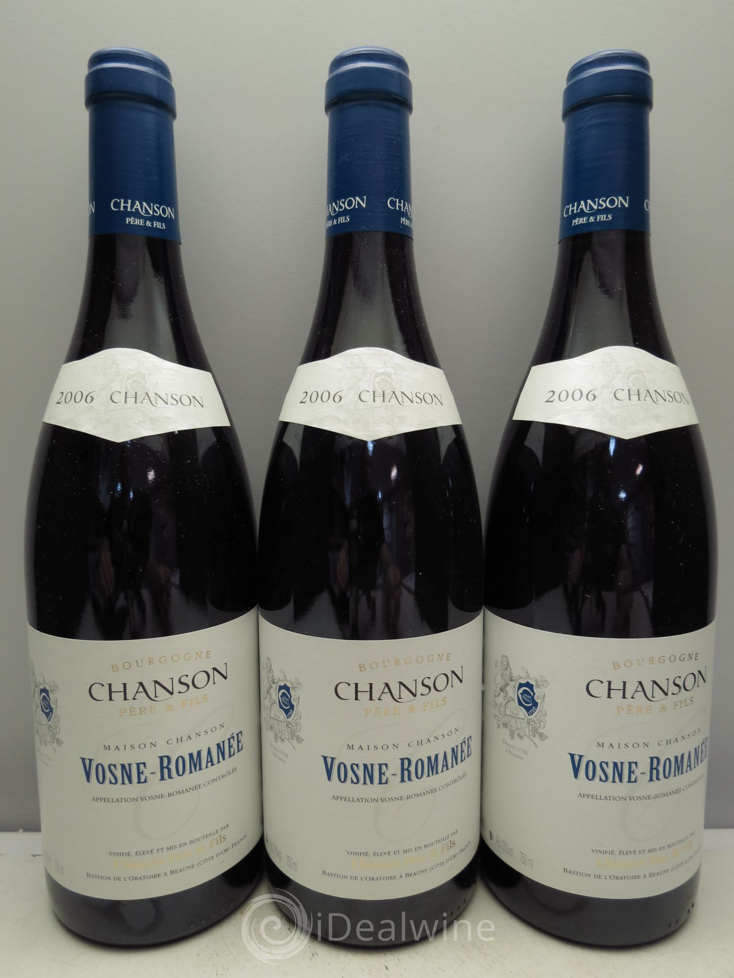 Vosne-Romanée Chanson 2006 - Lot de 3 bouteilles - 0