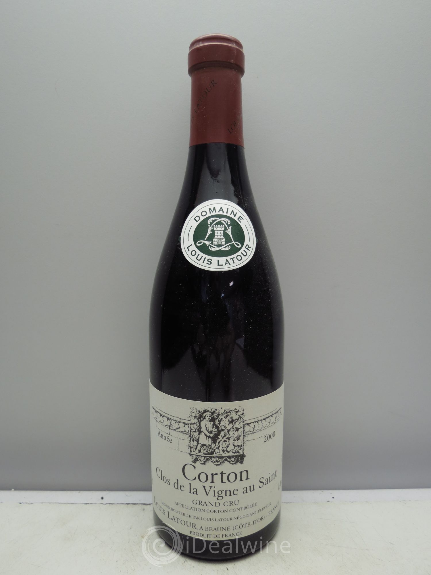 Corton Grand Cru Clos de la vigne au Saint Louis Latour 2000 - Lot de 1 bouteille - 0
