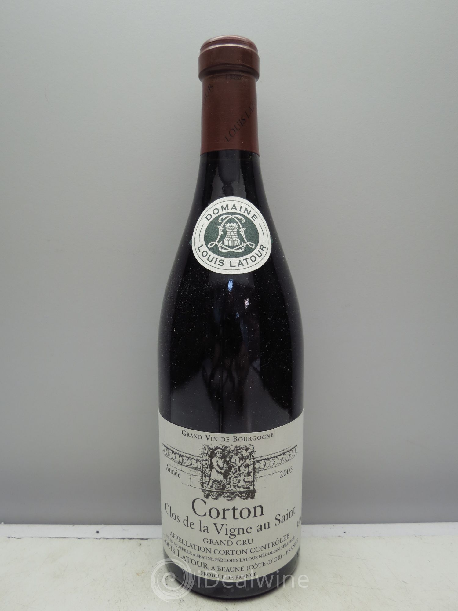Corton Grand Cru Clos de la vigne au Saint Louis Latour 2003 - Lot de 1 bouteille - 0