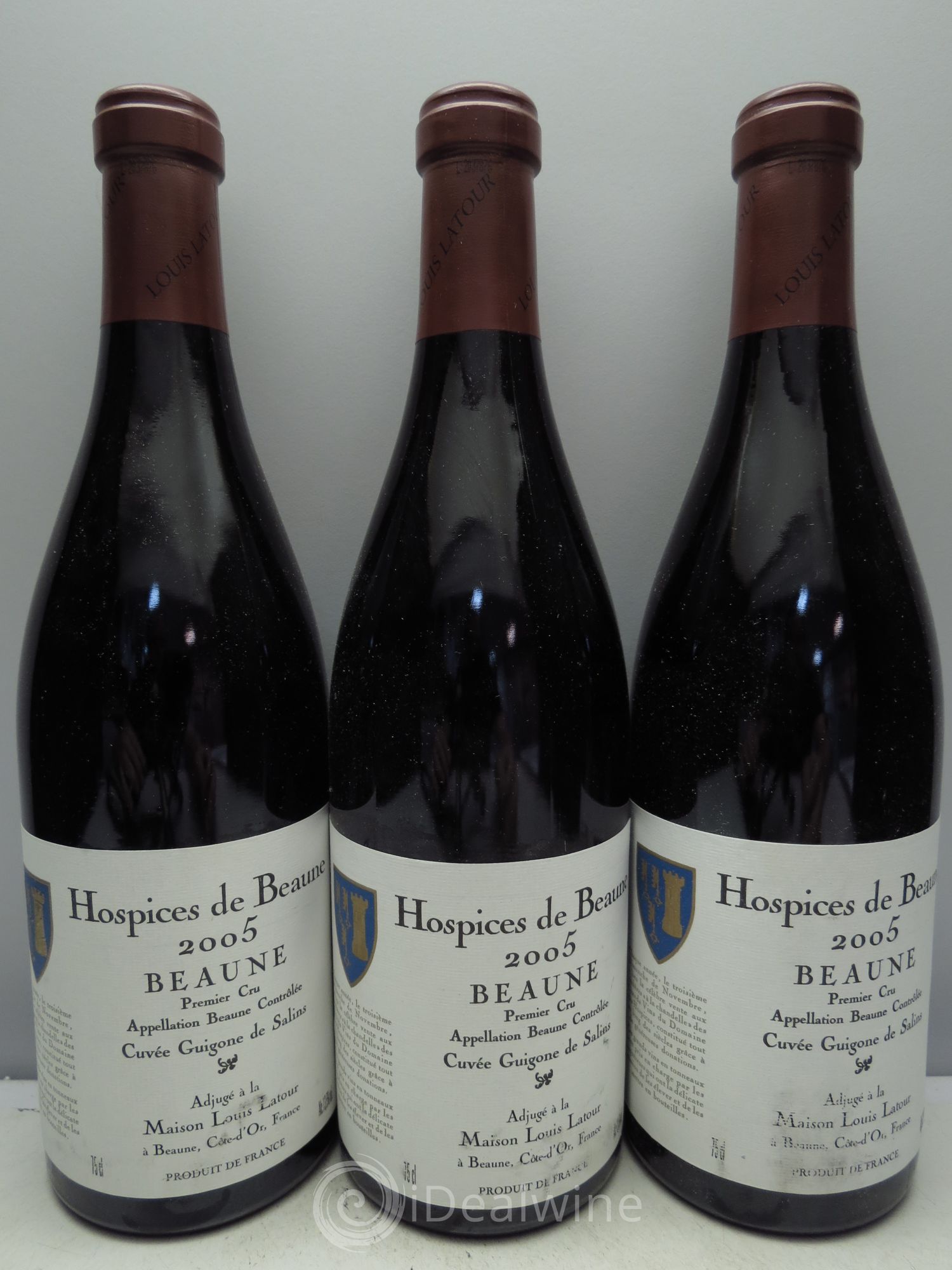 Beaune 1er Cru Hospices de Beaune Cuvée Guigone de Salins 2005 - Lot de 3 bouteilles - 0