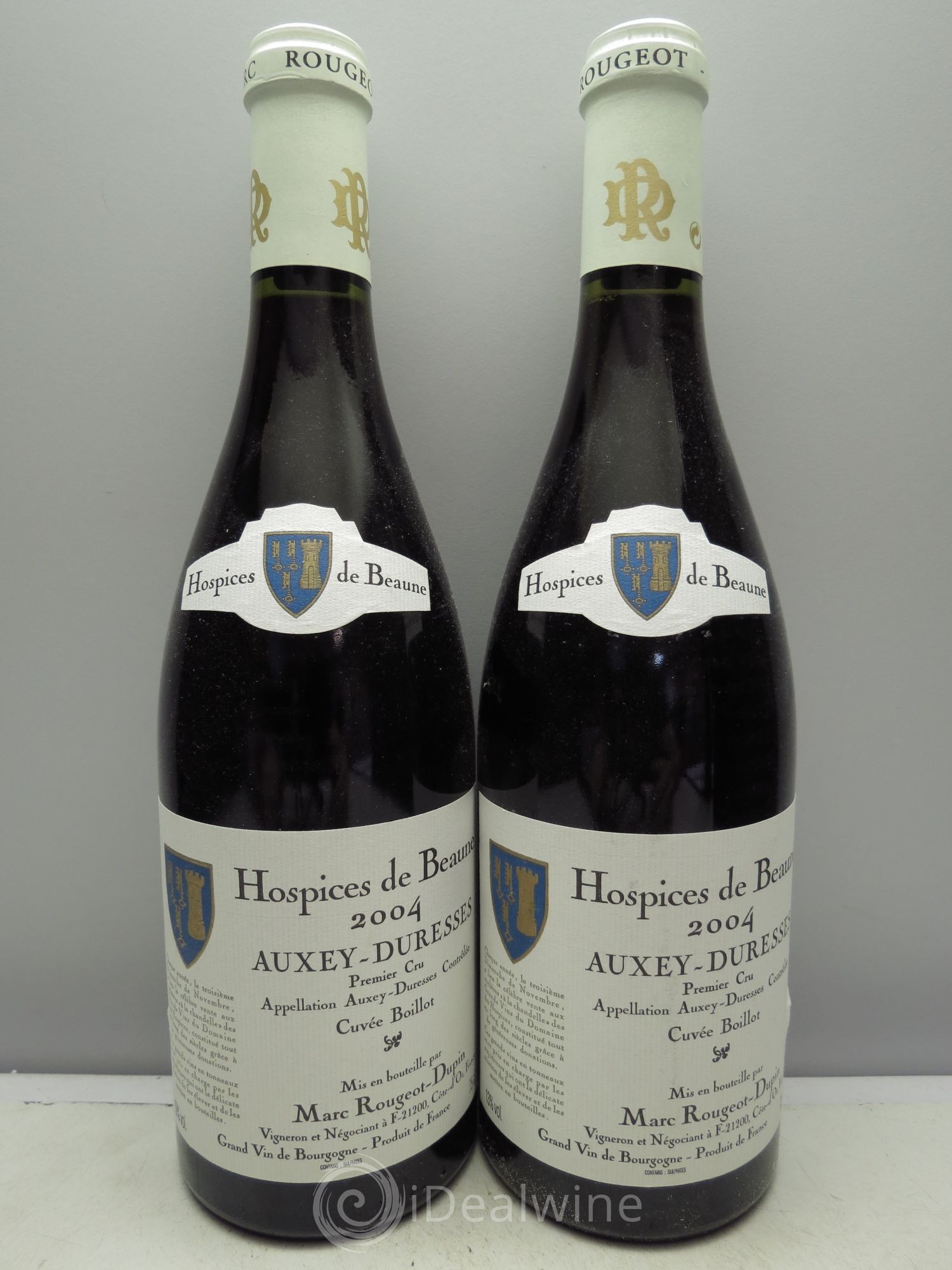Auxey-Duresses 1er Cru Cuvée Boillot Rougeot Dupin 2004 - Lot de 2 bouteilles - 0