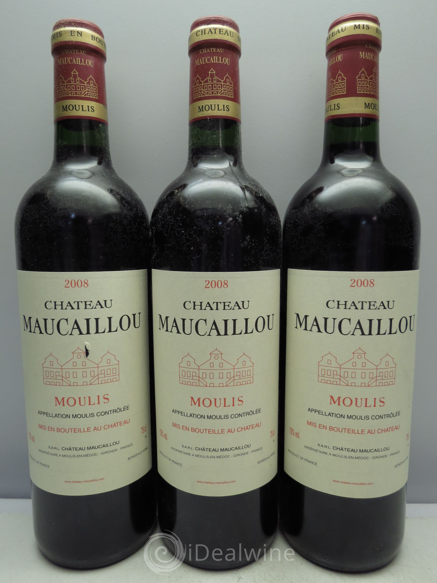 Château Maucaillou 2008 - Lot de 3 bouteilles - 0