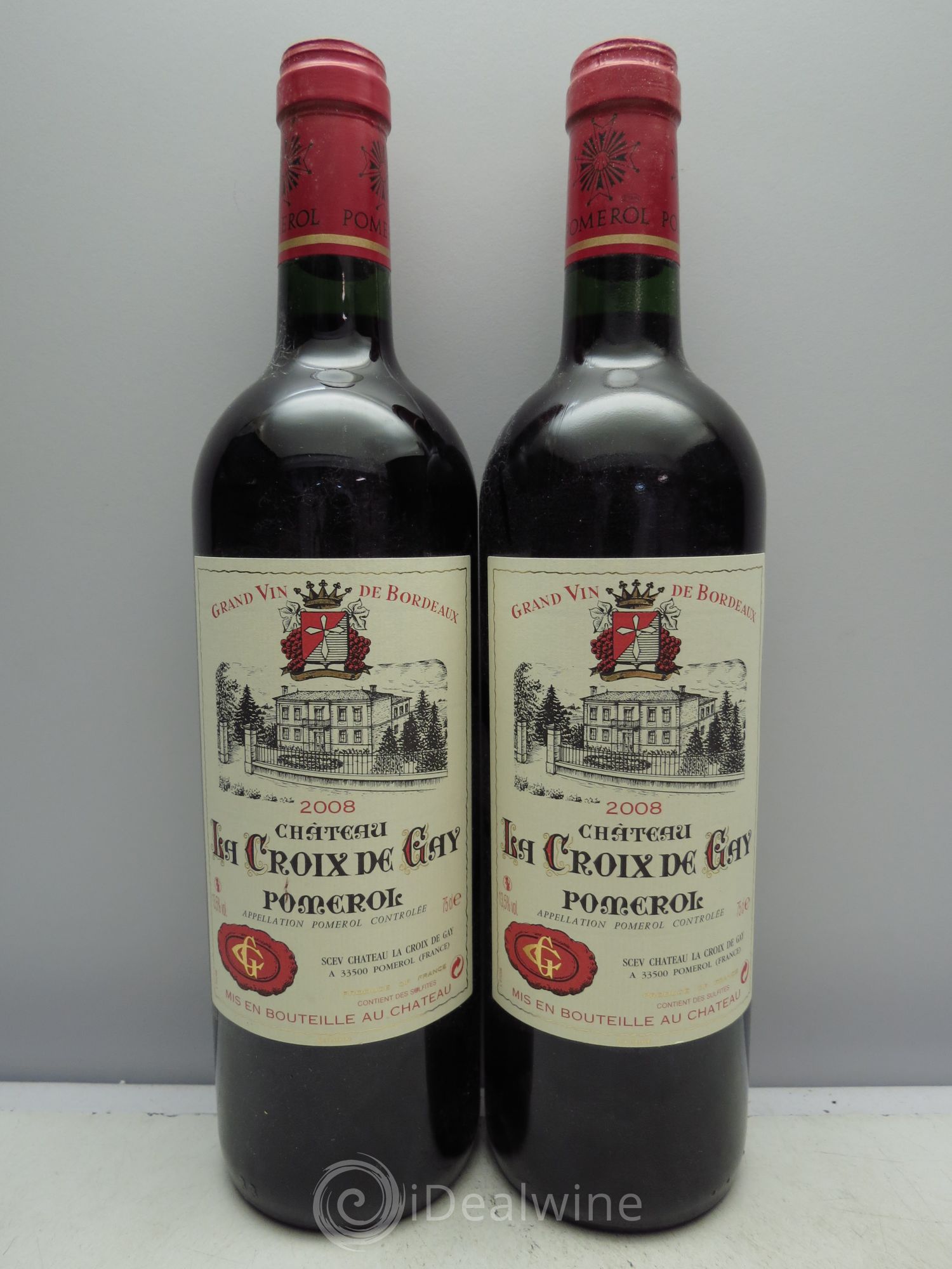 Château la Croix de Gay 2008 - Lot de 2 bouteilles - 0