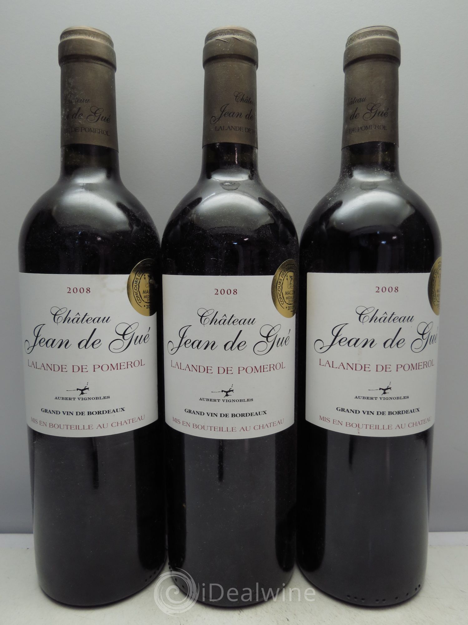 Bordeaux Jean de Gué 2008 - Posten von 3 Flaschen - 0