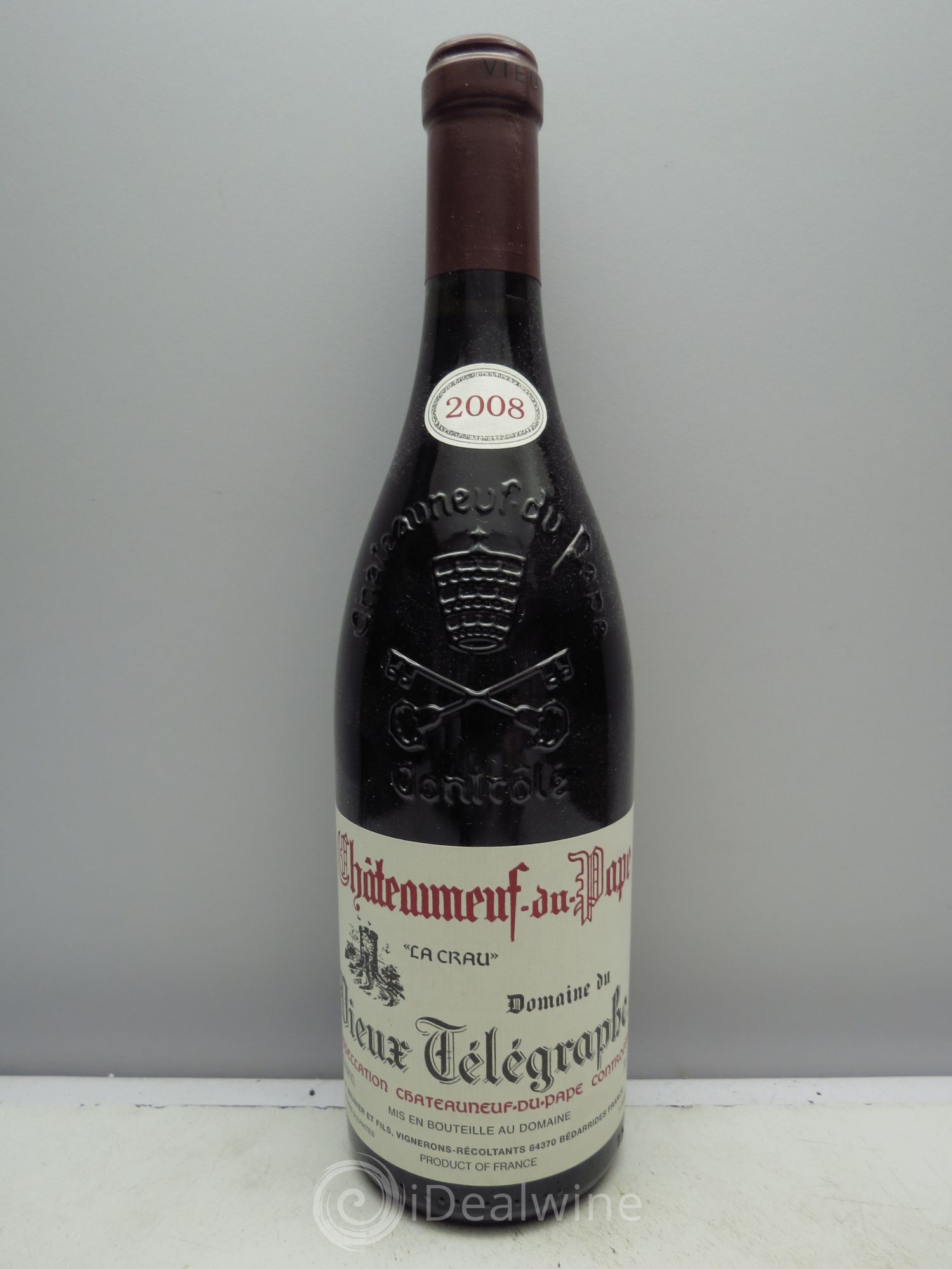 Châteauneuf-du-Pape Vieux Télégraphe (Domaine du) Vignobles Brunier La Crau 2008 - Lot de 1 bouteille - 0