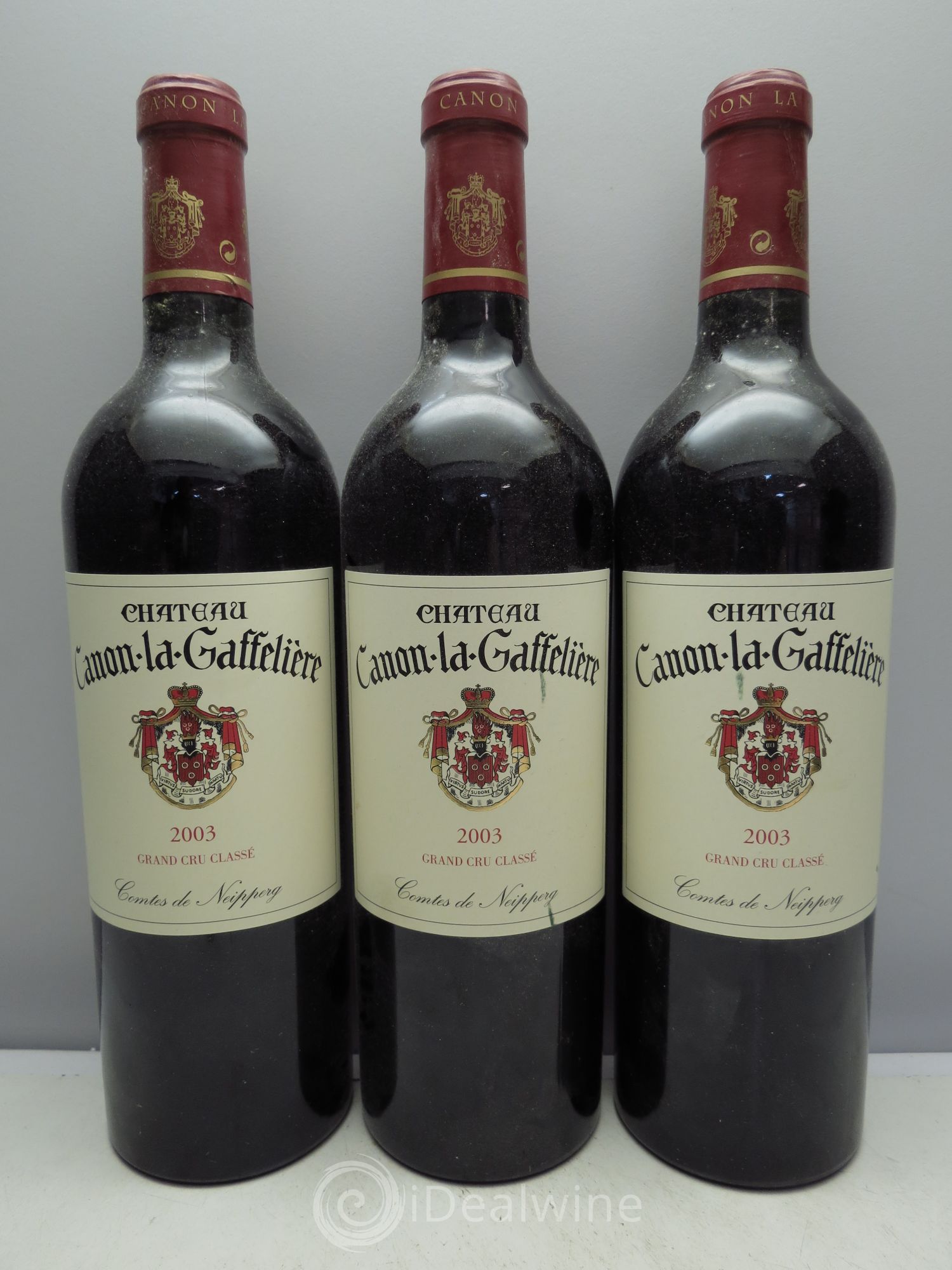 Château Canon la Gaffelière 1er Grand Cru Classé B 2003 - Lot de 3 bouteilles - 0