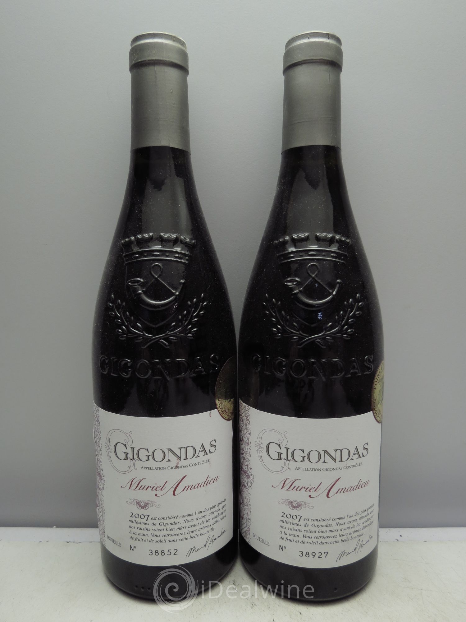 Gigondas Muriel Amadieu 2007 - Lot de 2 bouteilles - 0