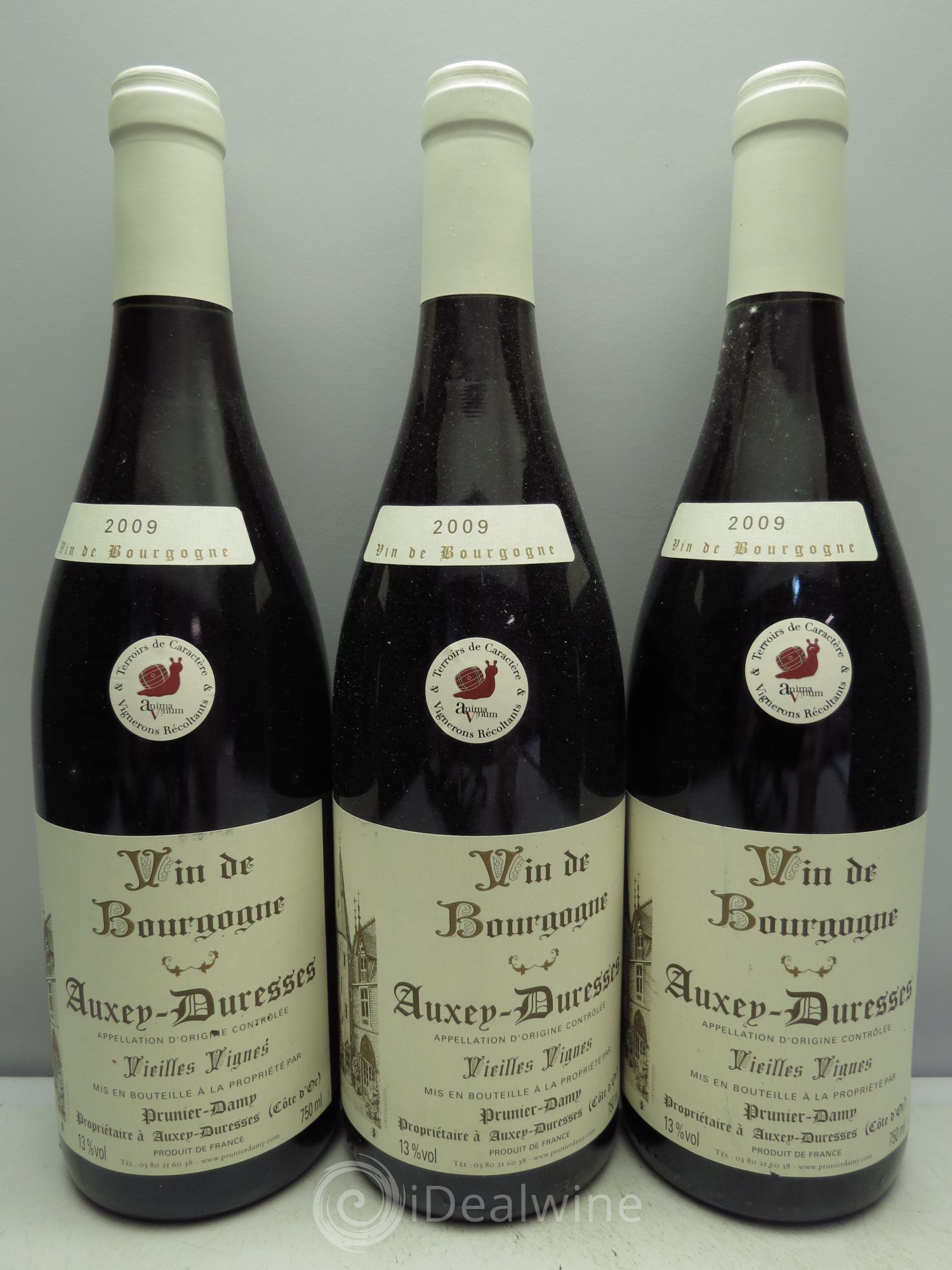 Auxey-Duresses Vieilles Vignes Prunier Damy 2009 - Posten von 3 Flaschen - 0