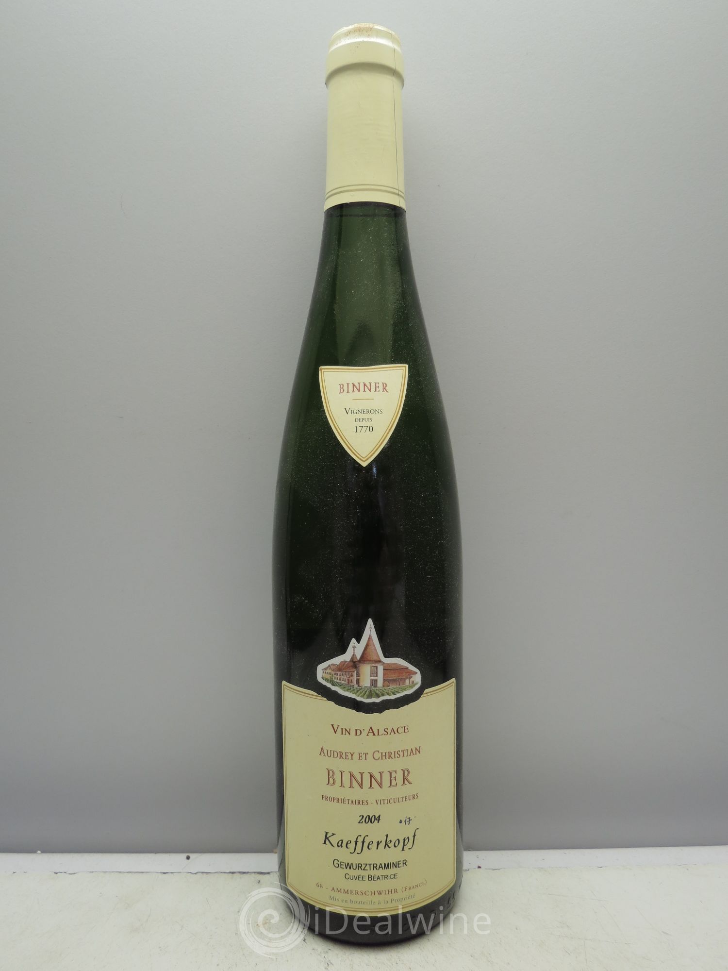 Gewurztraminer Audrey et Christian Binner Cuvée Béatrice (trace stylo) 2004 - Posten von 1 Flasche - 0