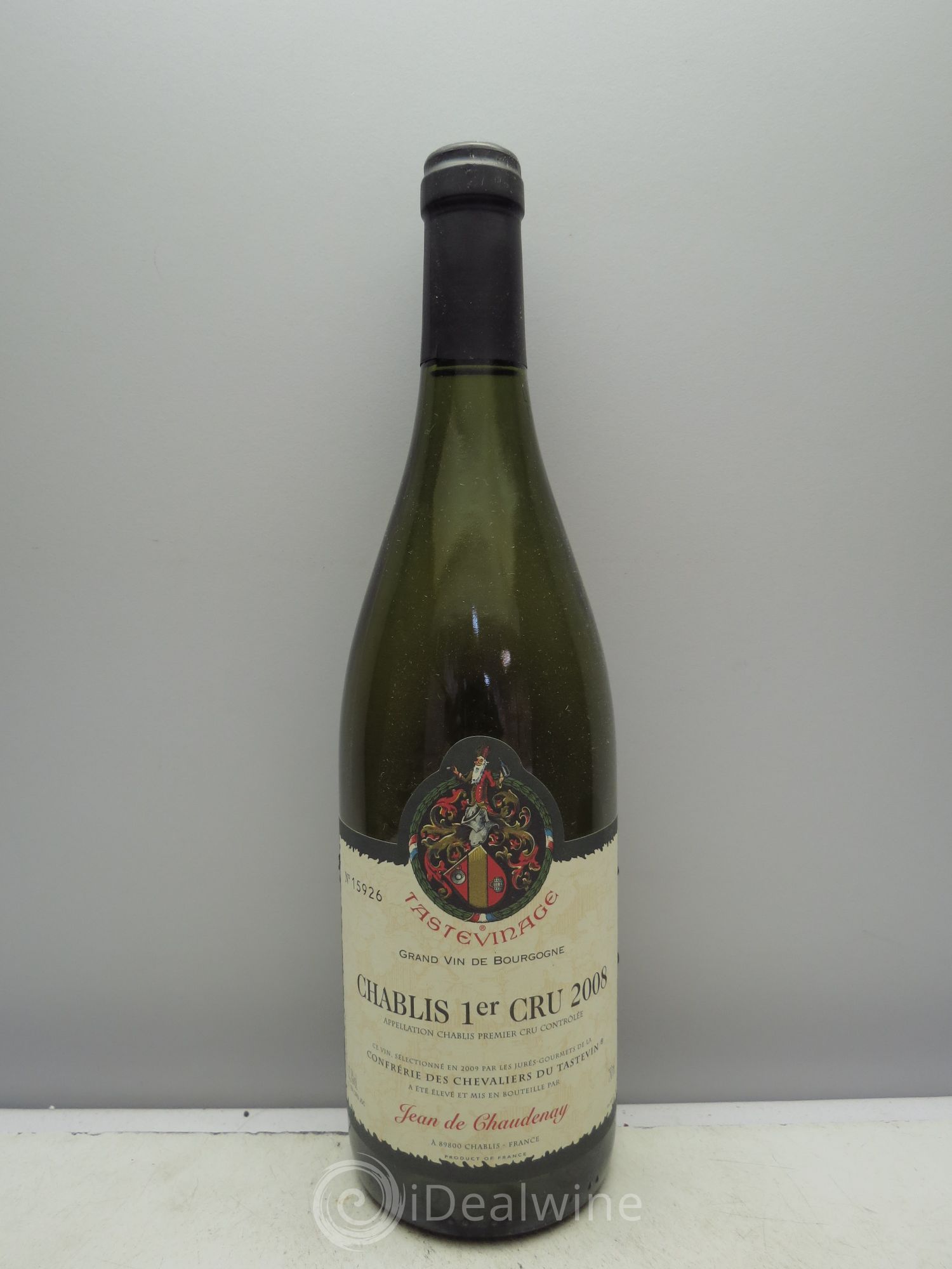 Chablis 1er Cru Tastevinage Jean de Chaudenay 2008 - Posten von 1 Flasche - 0