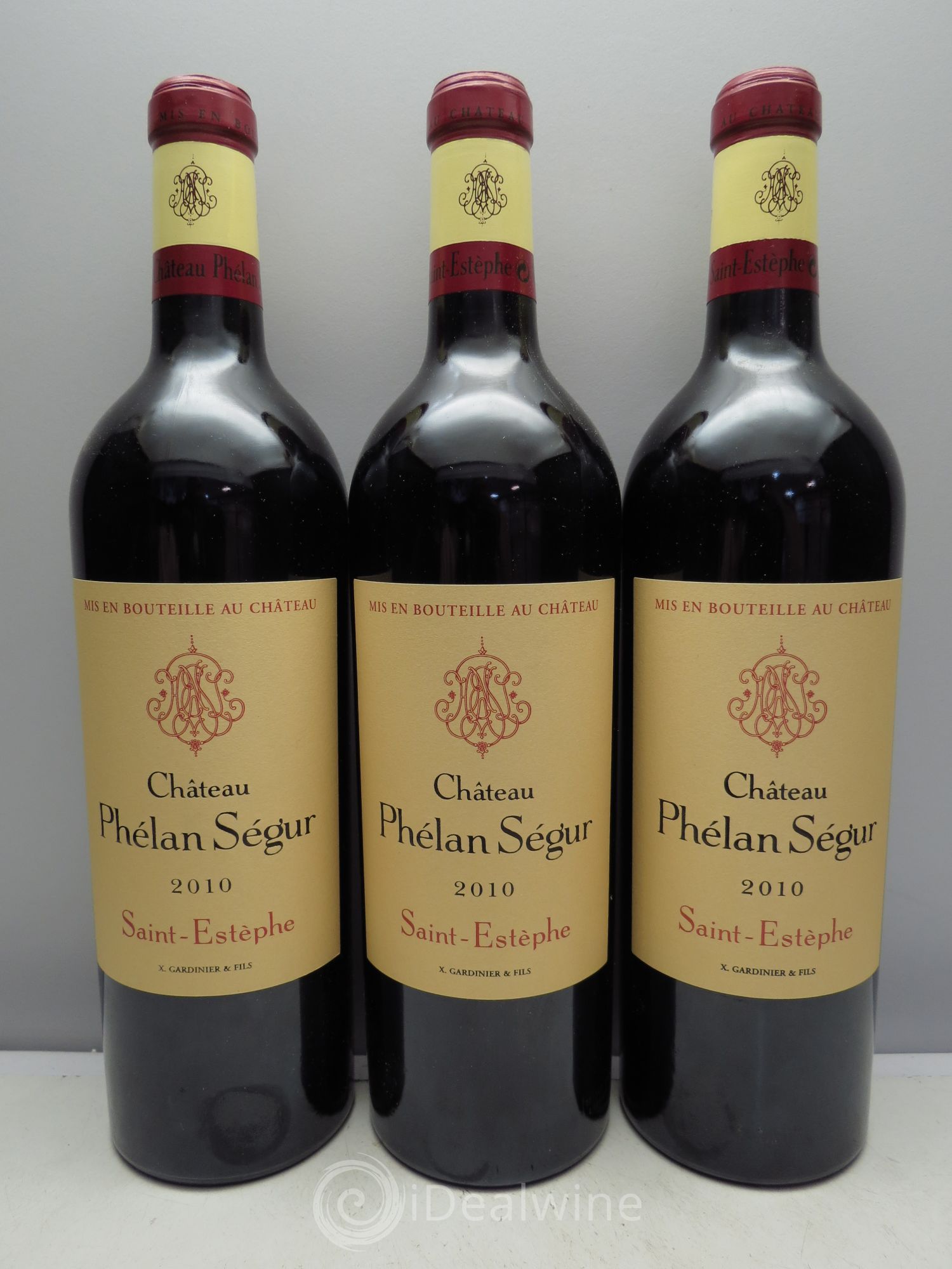 Château Phélan Ségur 2010 - Lot de 3 bouteilles - 0