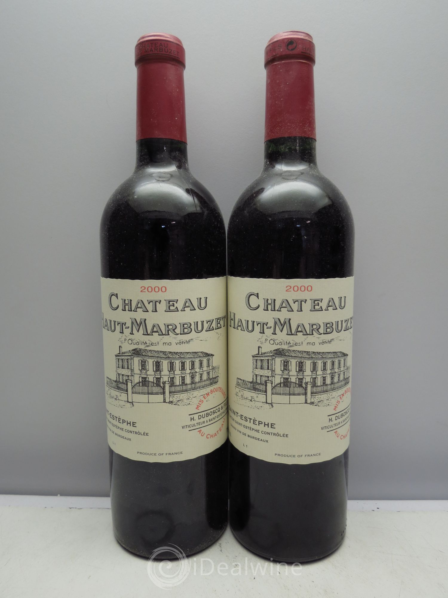 Château Haut Marbuzet 2000 - Lot de 2 bouteilles - 0