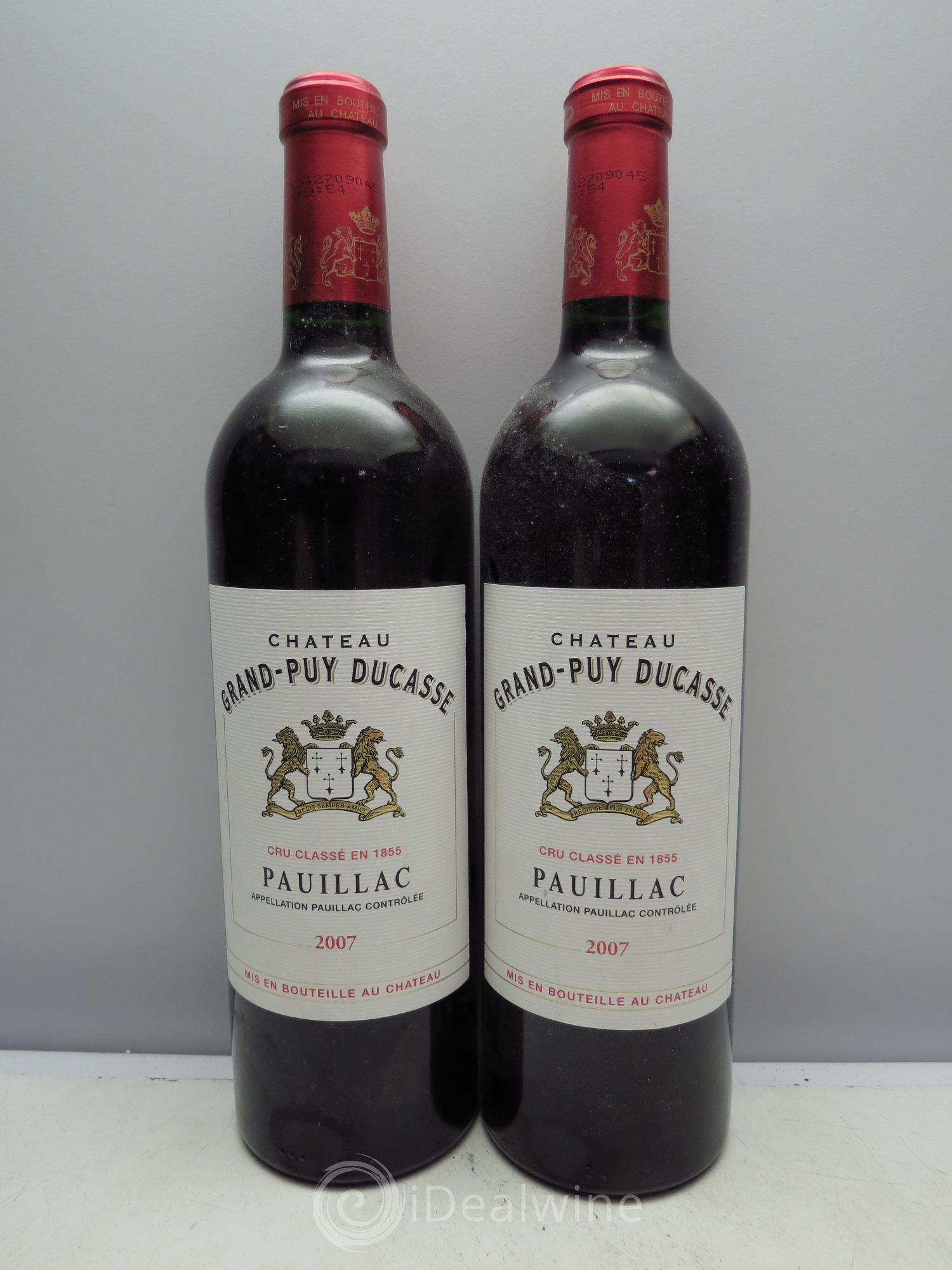 Château Grand Puy Ducasse 5ème Grand Cru Classé 2007 - Lot de 2 bouteilles - 0