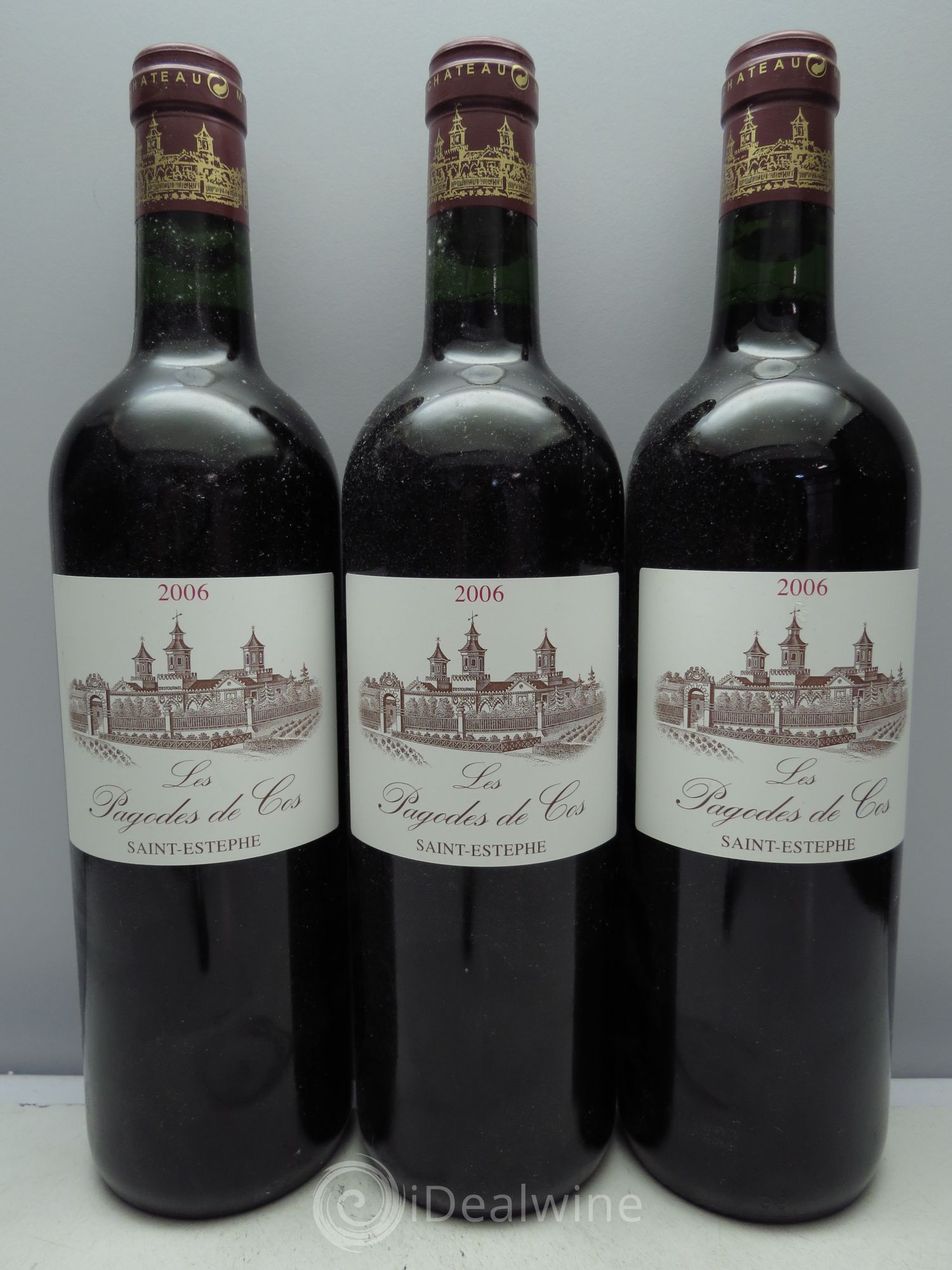 Les Pagodes de Cos Second Vin 2006 - Lot de 3 bouteilles - 0