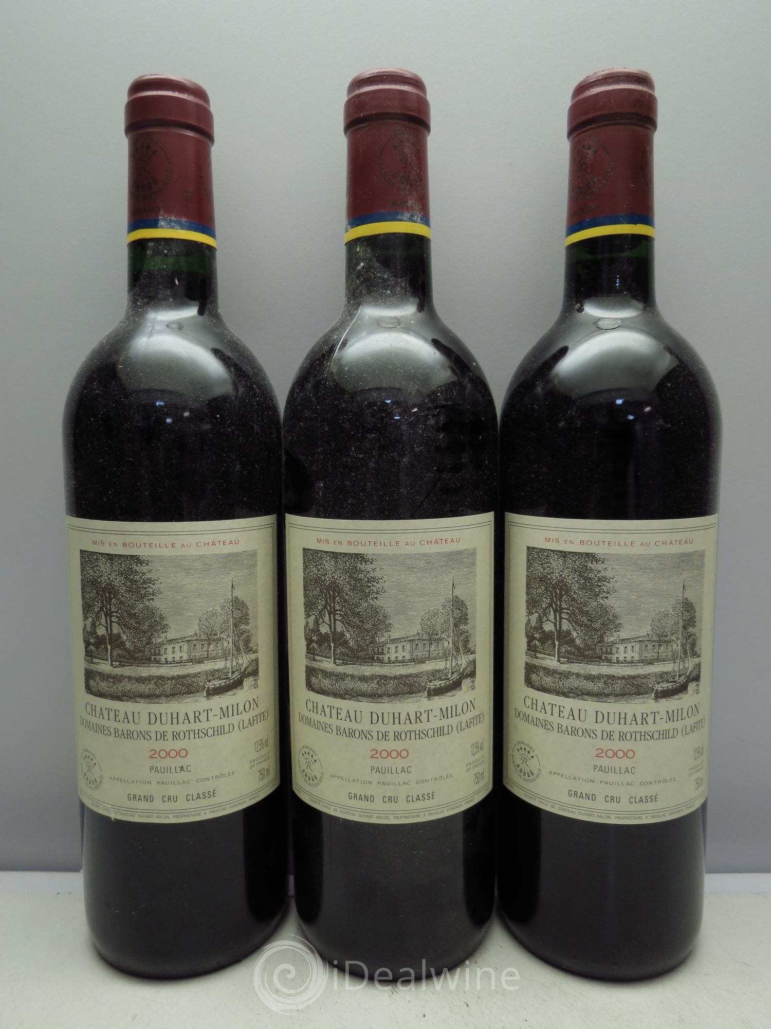 Château Duhart-Milon 4ème Grand Cru Classé 2000 - Lot de 3 bouteilles - 0