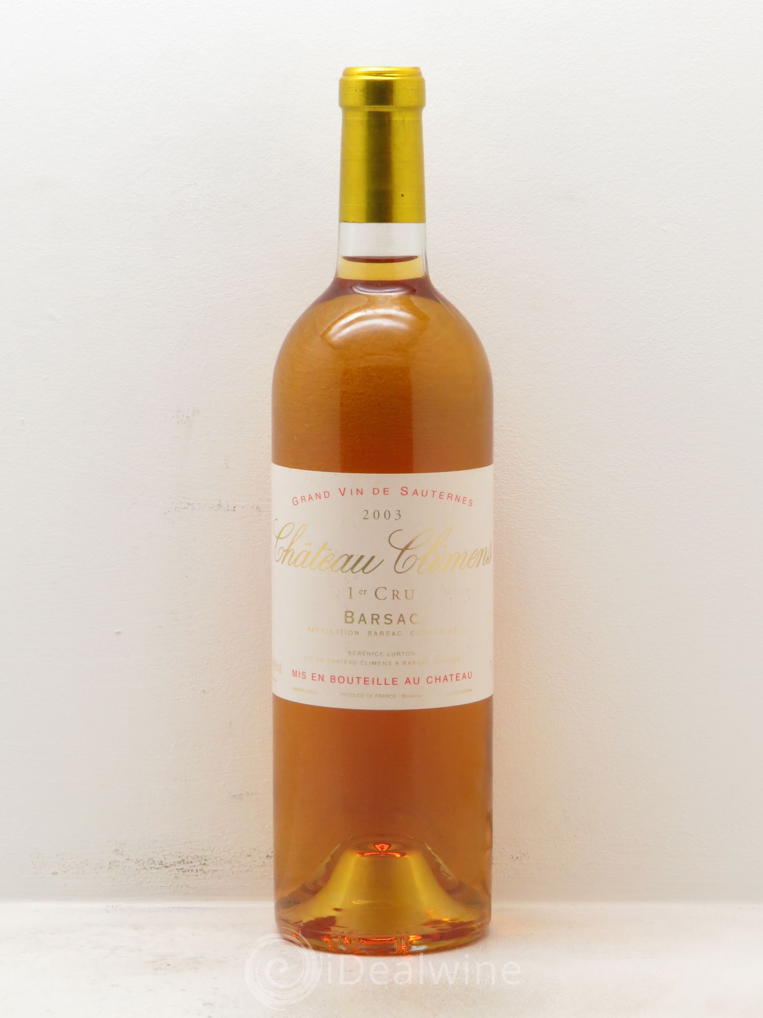 Château Climens 1er Grand Cru Classé 2003 - Lotto di 1 bottiglia - 0