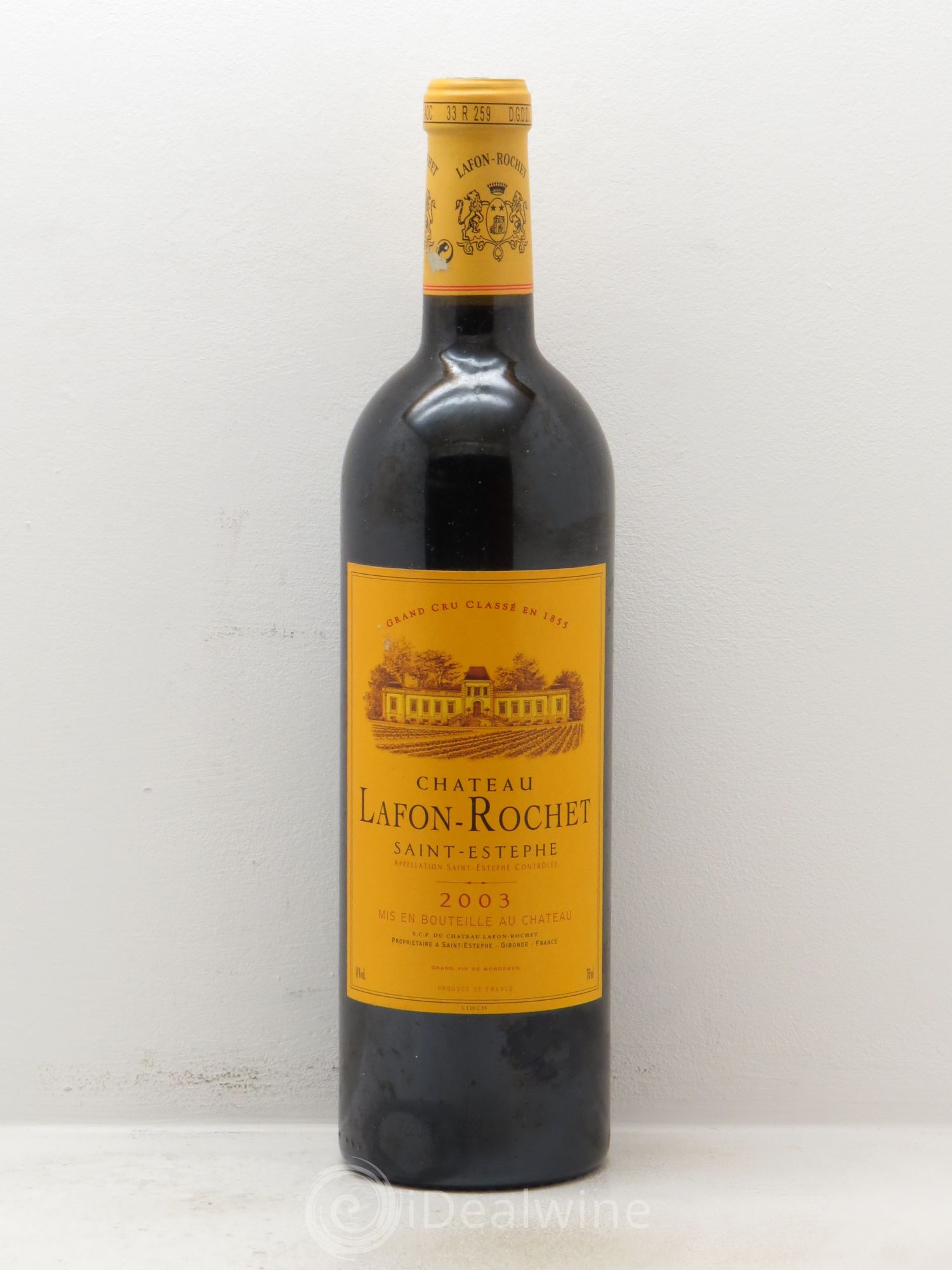 Château Lafon Rochet 4ème Grand Cru Classé 2003 - Lot de 1 bouteille - 0