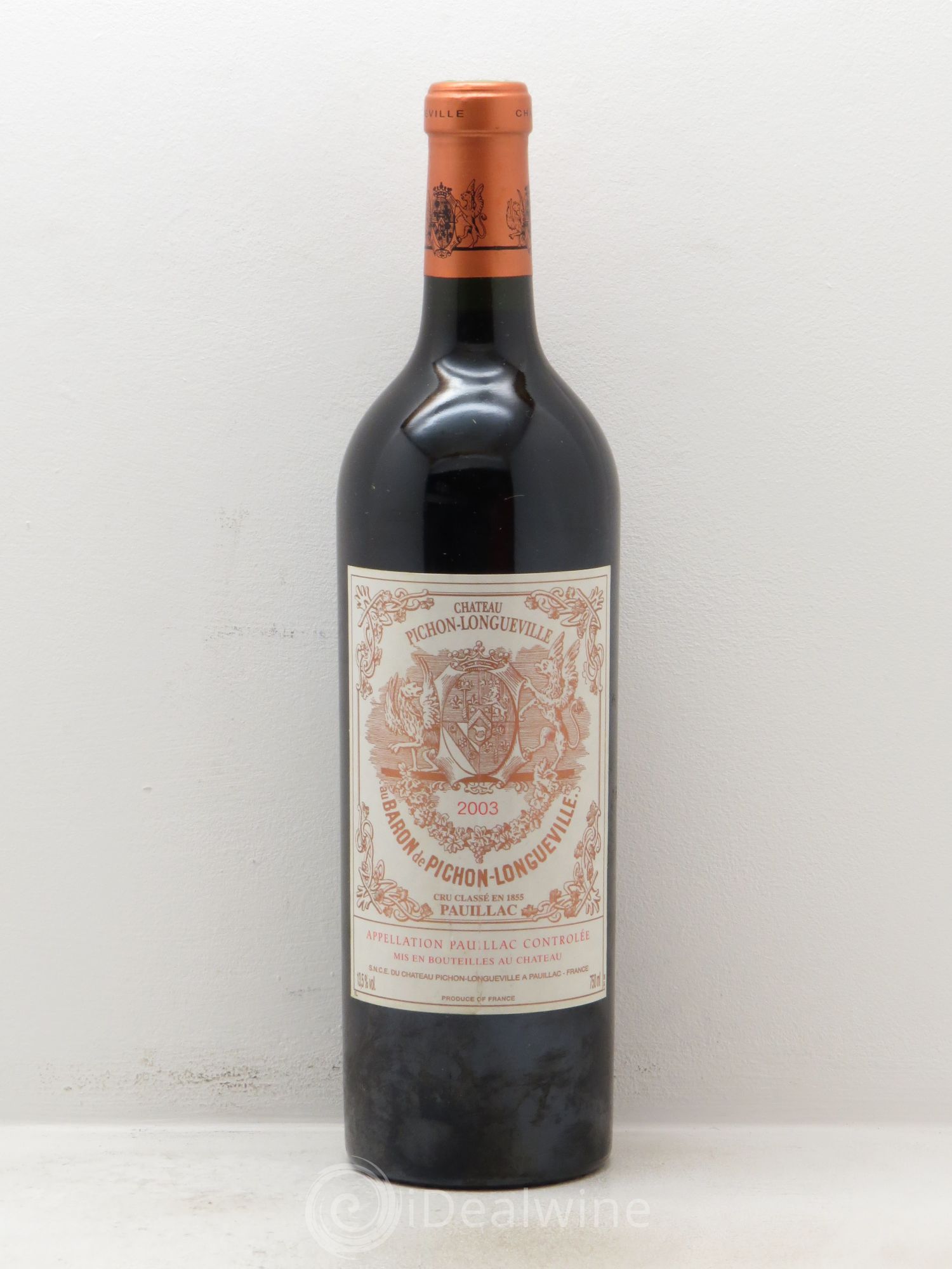Pichon Longueville Baron 2ème Grand Cru Classé 2003 - Lot de 1 bouteille - 0
