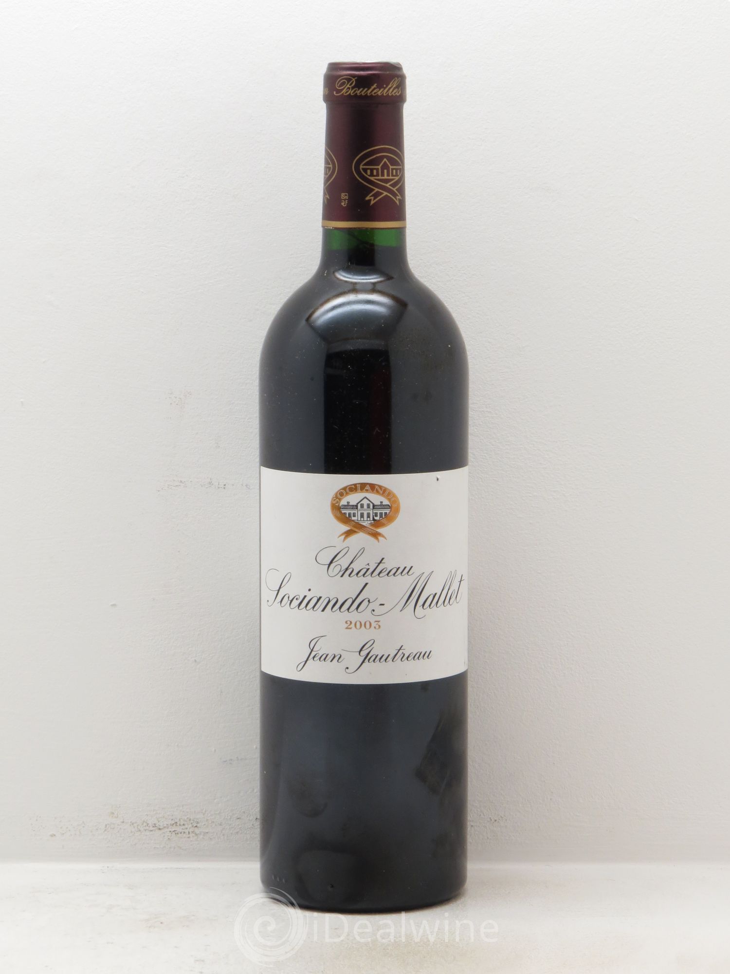 Château Sociando Mallet 2003 - Lot de 1 bouteille - 0