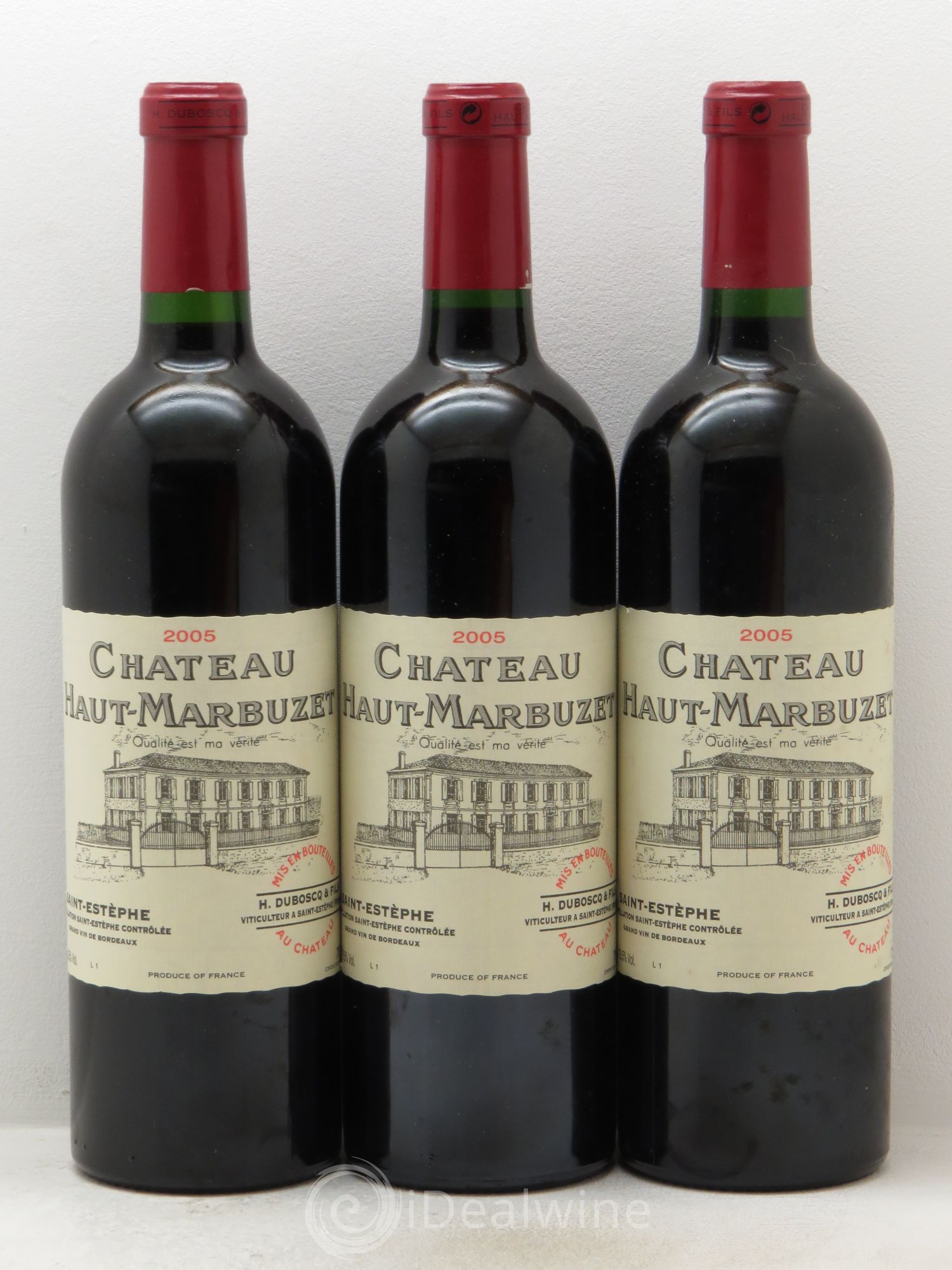 Château Haut Marbuzet 2005 - Lot de 3 bouteilles - 0