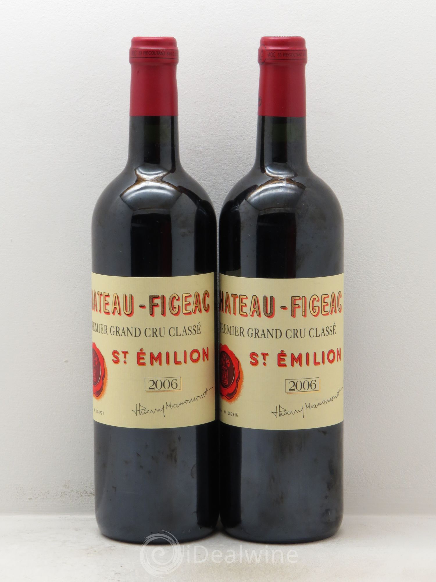 Château Figeac 1er Grand Cru Classé A 2006 - Lot de 2 bouteilles - 0
