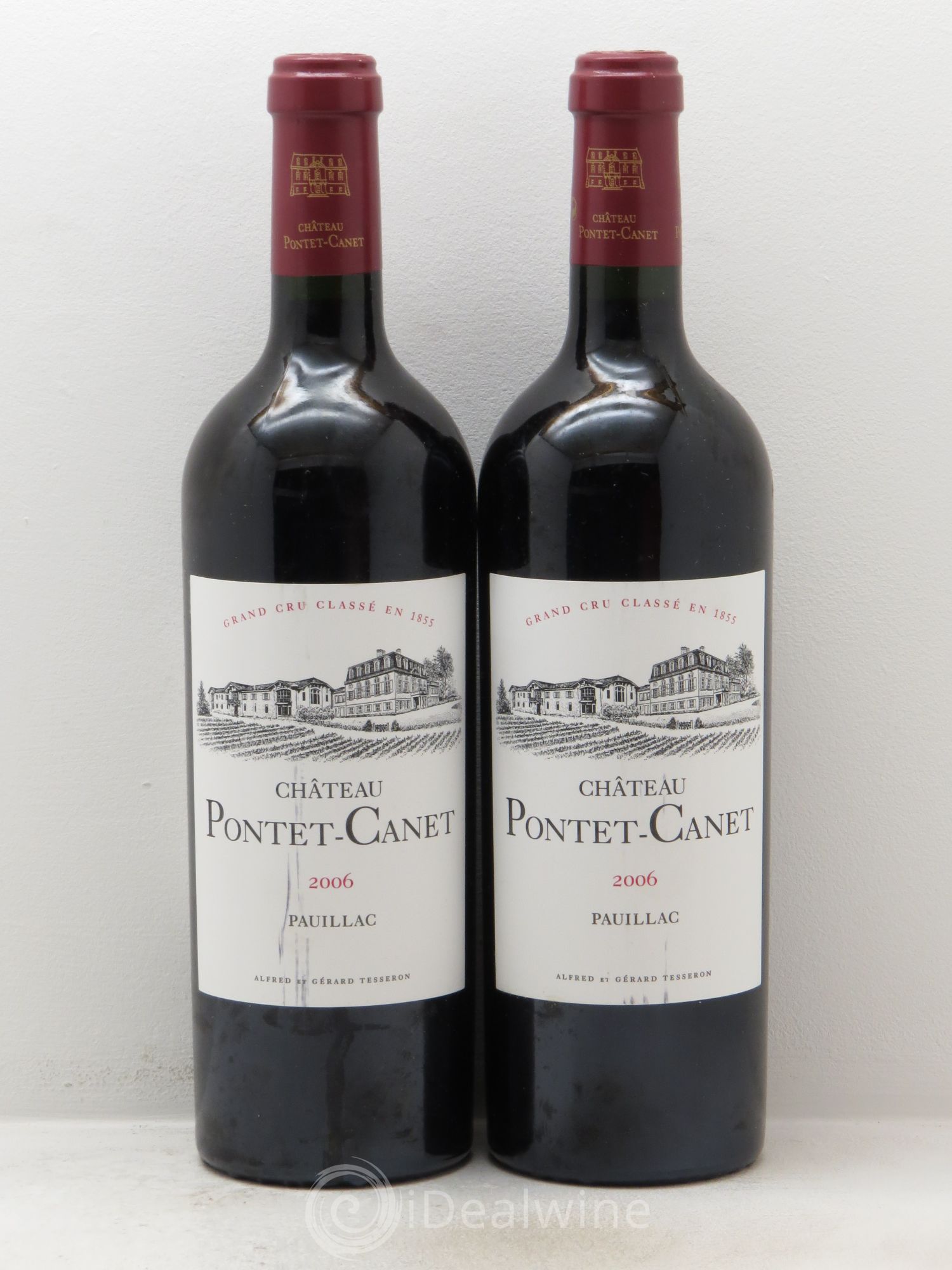 Château Pontet Canet 5ème Grand Cru Classé 2006 - Lot de 2 bouteilles - 0