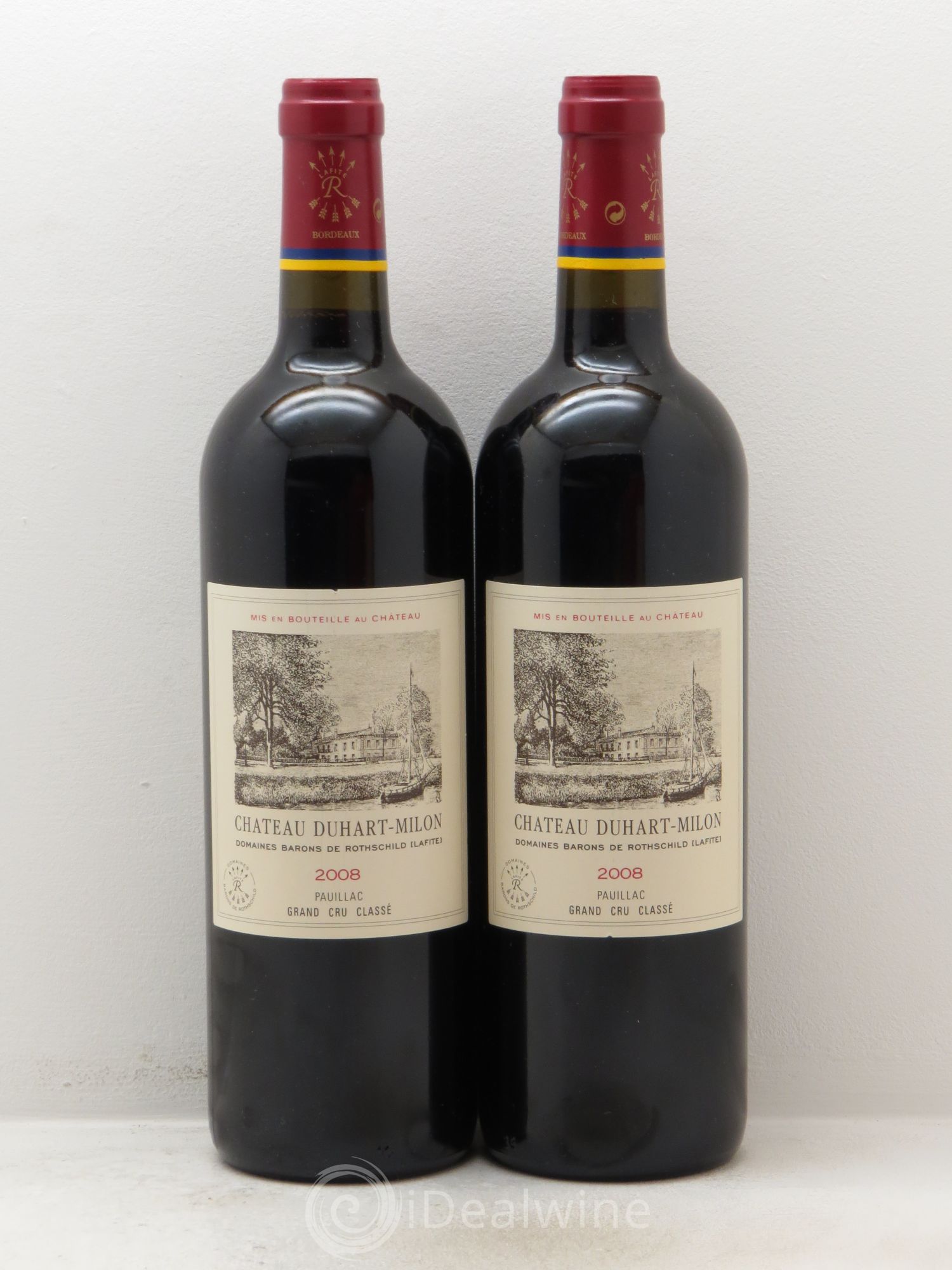 Château Duhart-Milon 4ème Grand Cru Classé 2008 - Lot de 2 bouteilles - 0