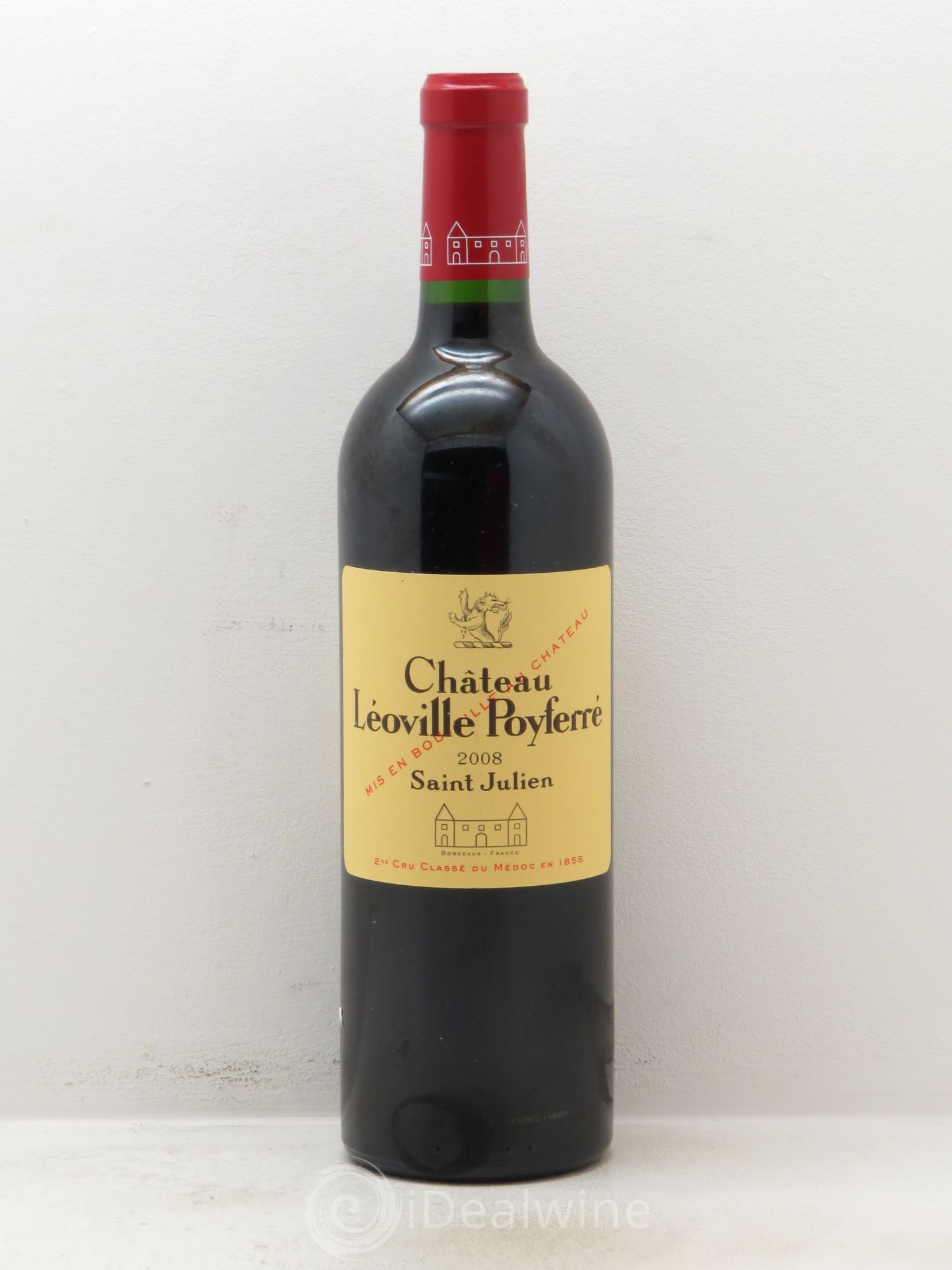 Château Léoville Poyferré 2ème Grand Cru Classé 2008 - Lot de 1 bouteille - 0