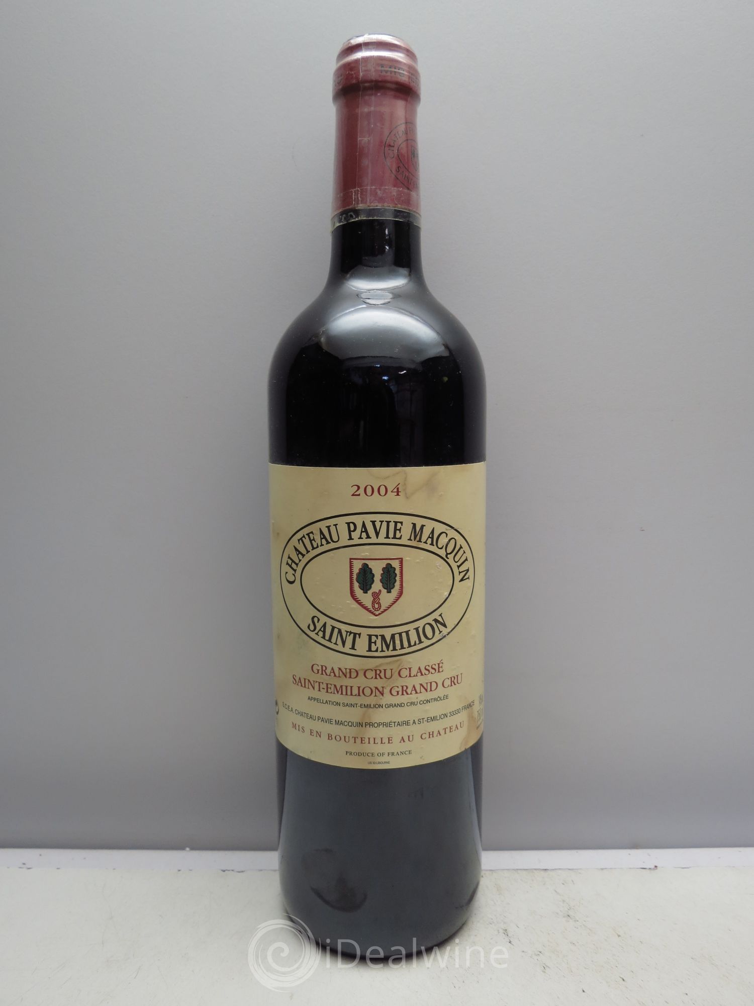 Château Pavie Macquin 1er Grand Cru Classé B 2004 - Lot de 1 bouteille - 0