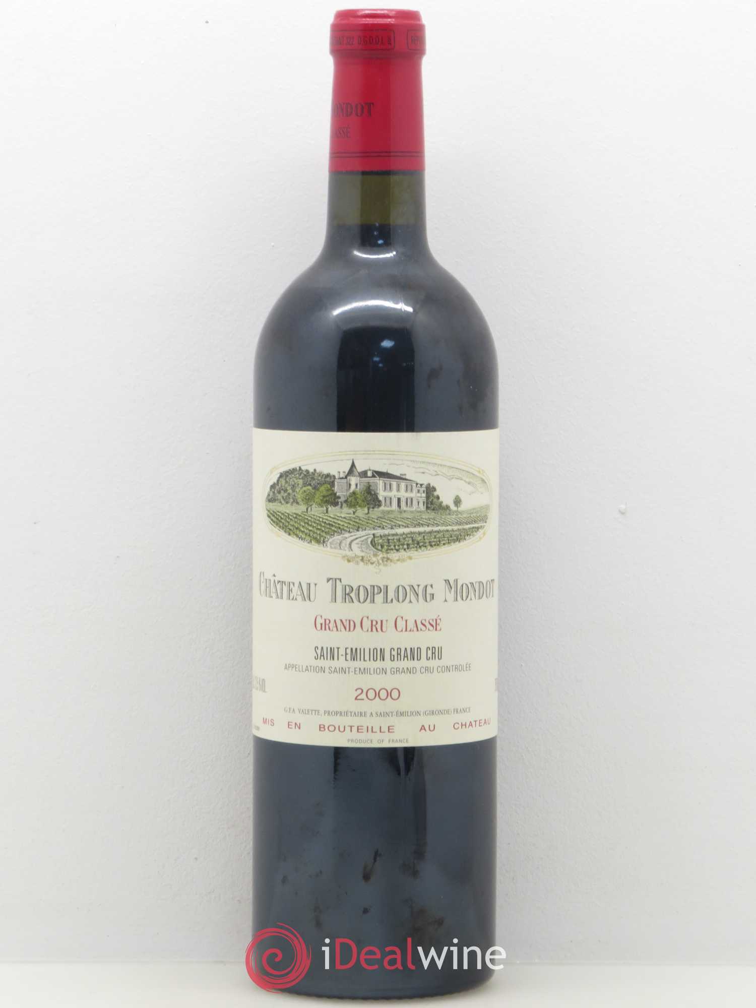 Château Troplong Mondot 1er Grand Cru Classé B 2000 - Lot de 1 bouteille - 0