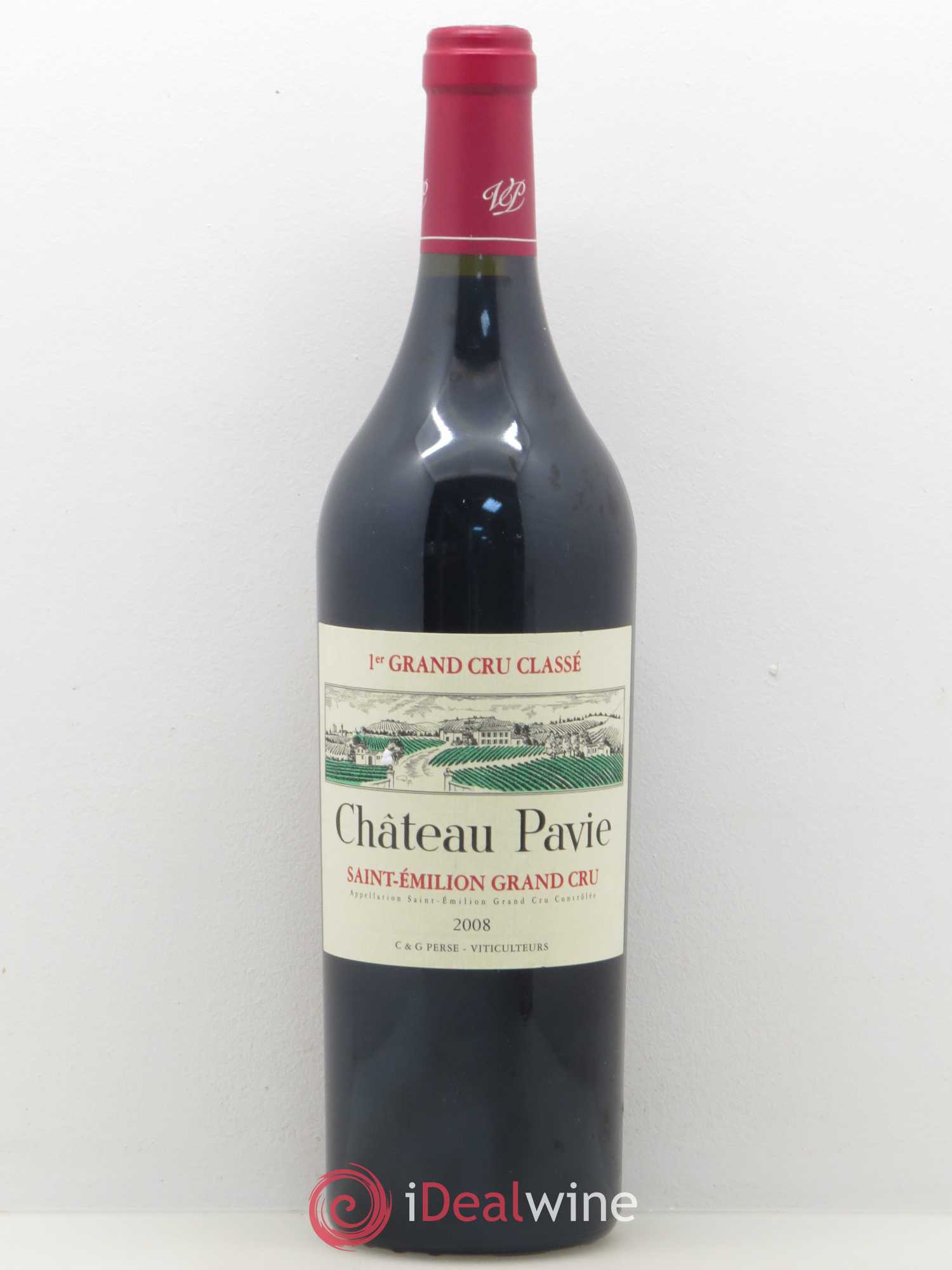 Château Pavie 1er Grand Cru Classé A 2008 - Lot de 1 bouteille - 0