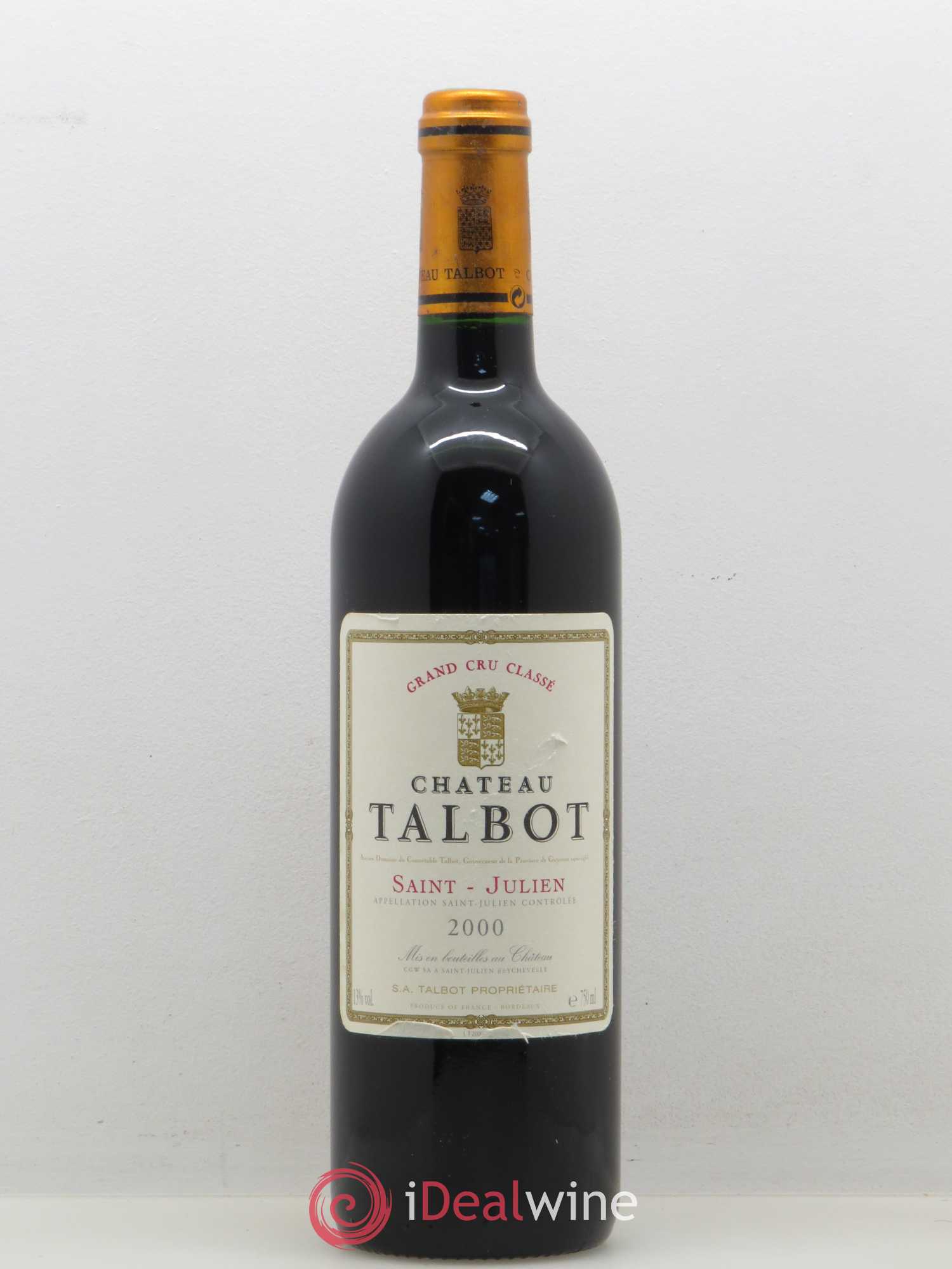 Château Talbot 4ème Grand Cru Classé (sans prix de réserve) 2000 - Lot de 1 bouteille - 0