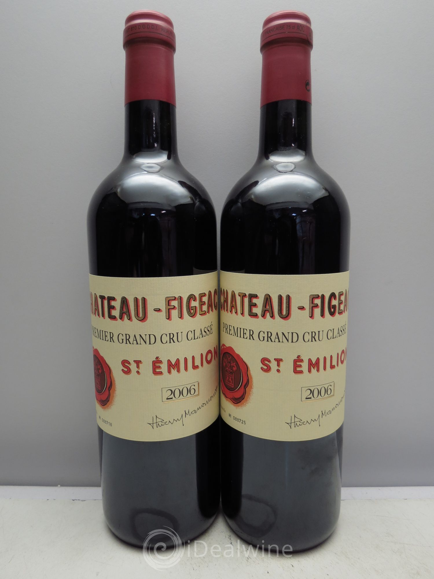 Château Figeac 1er Grand Cru Classé A 2006 - Lot de 2 bouteilles - 0