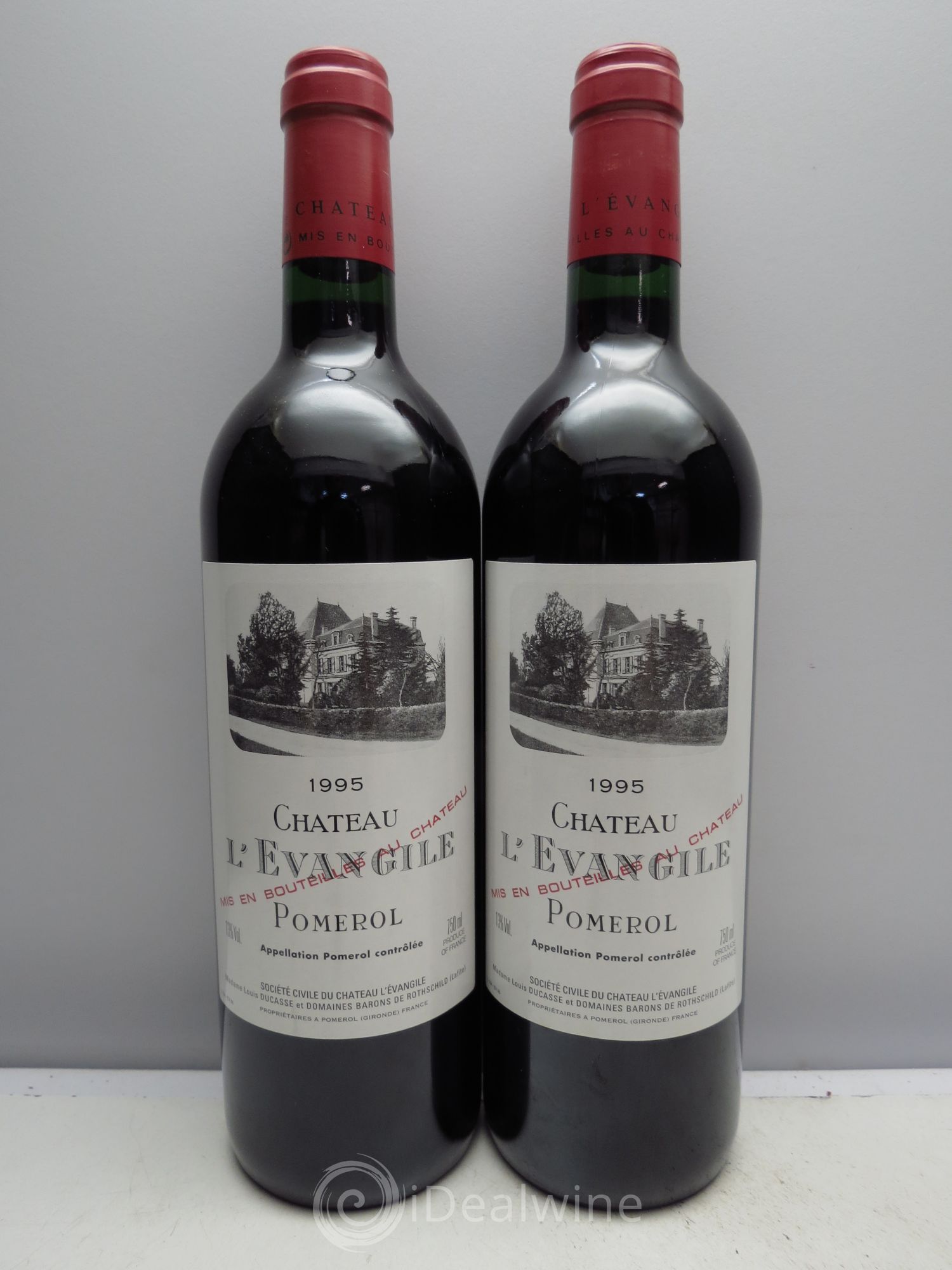 Château l' Évangile 1995 - Lot de 2 bouteilles - 0