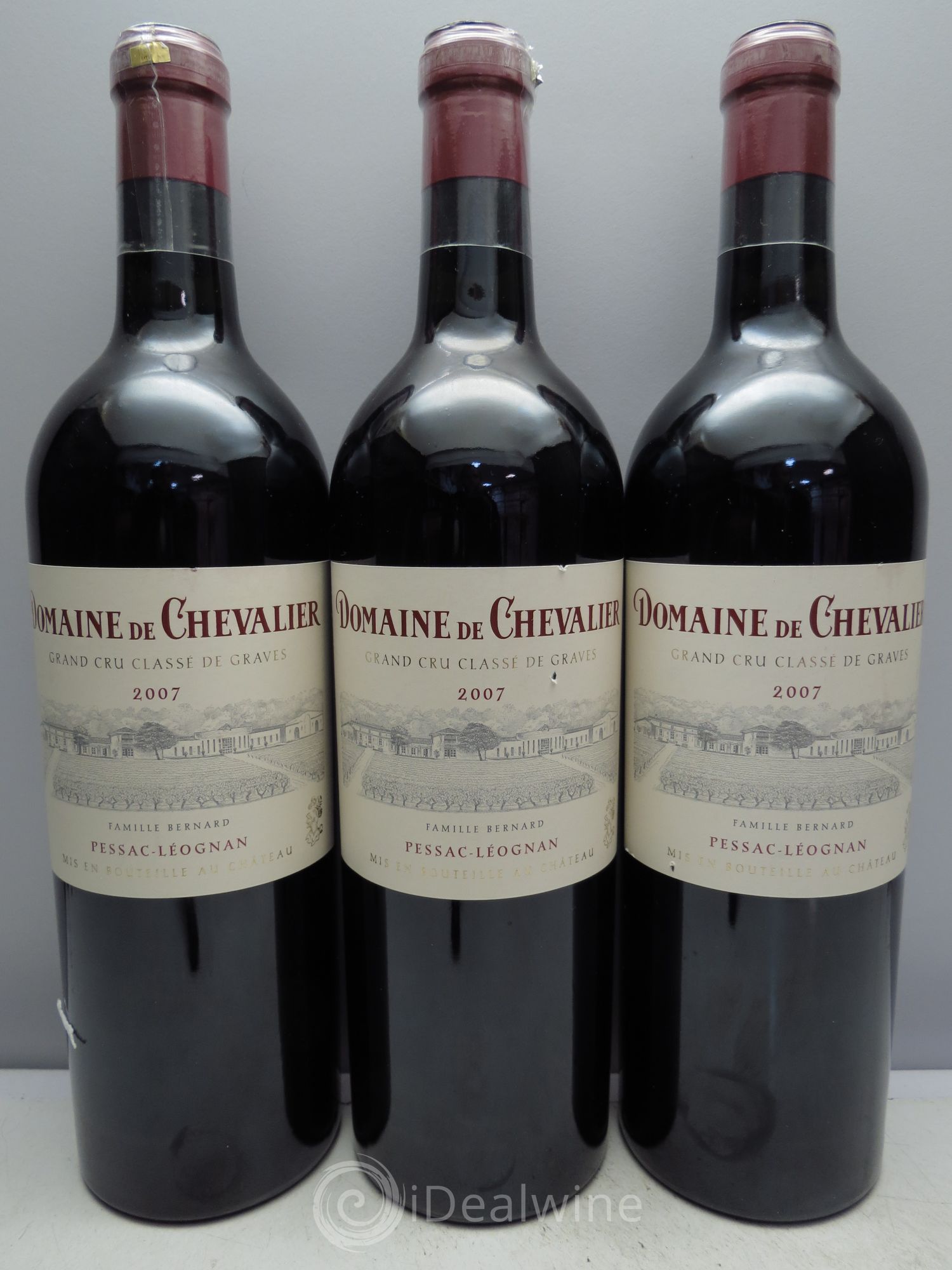 Domaine de Chevalier Cru Classé de Graves 2007 - Lot de 3 bouteilles - 0