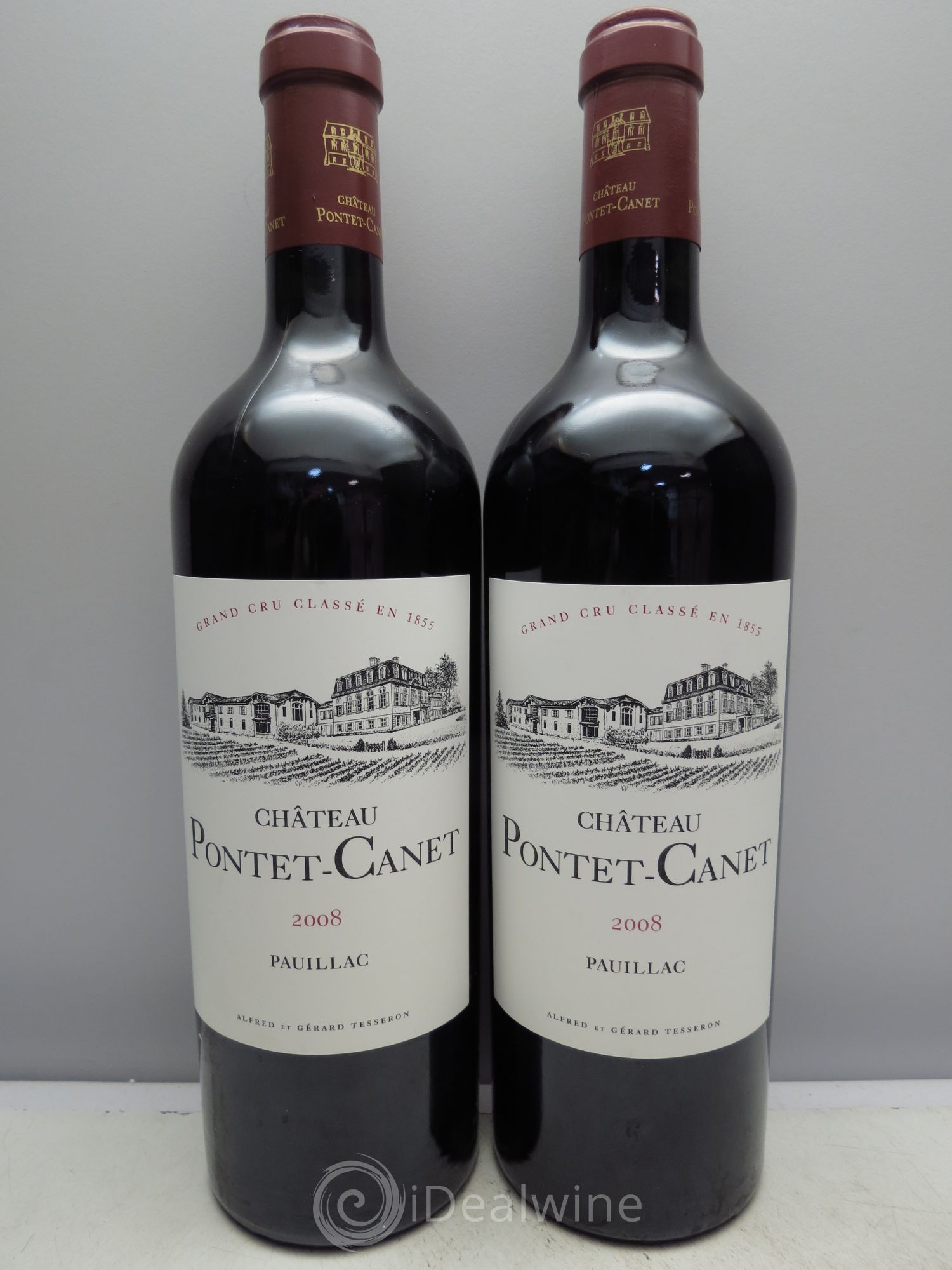 Château Pontet Canet 5ème Grand Cru Classé 2008 - Lot de 2 bouteilles - 0