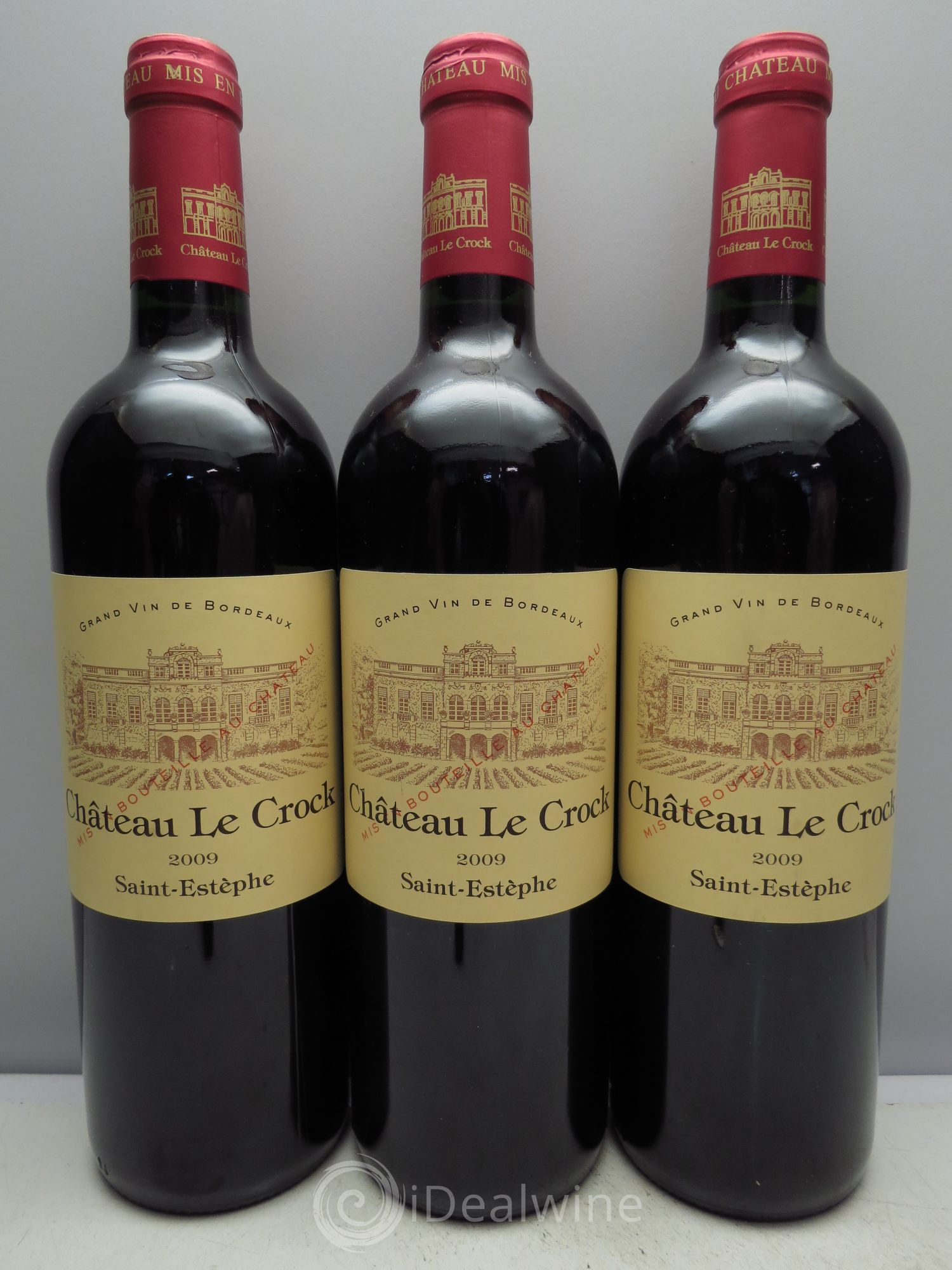 Château le Crock Cru Bourgeois 2009 - Lot de 3 bouteilles - 0