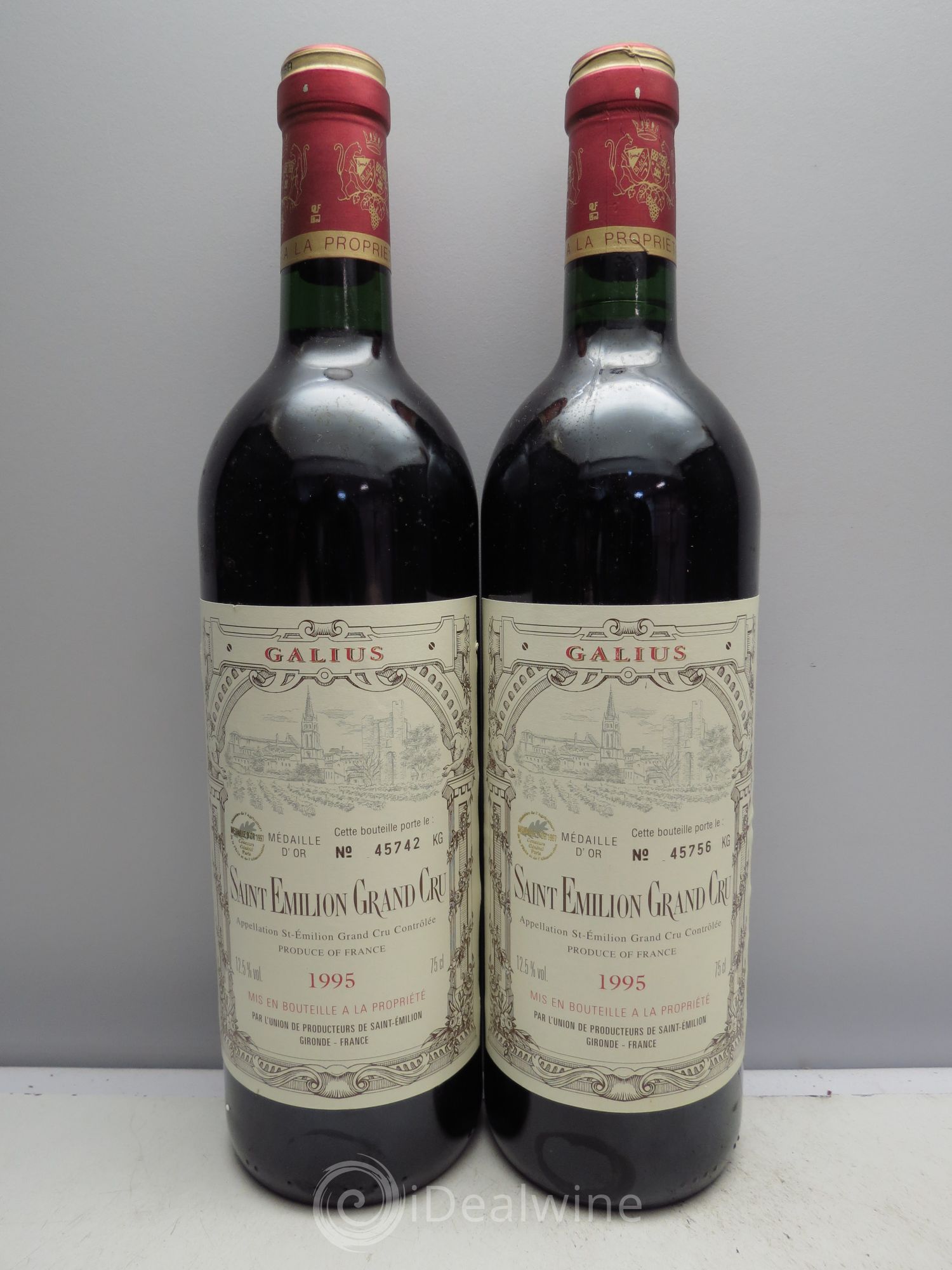 Château Galius 1995 - Lot de 2 bouteilles - 0