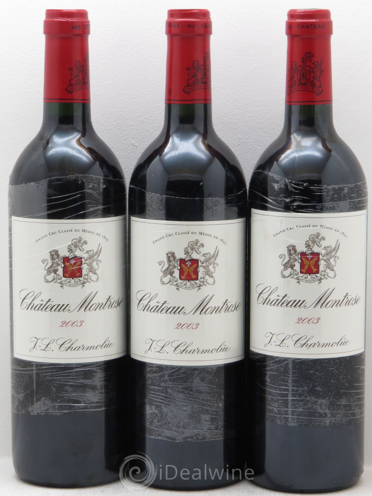 Château Montrose 2ème Grand Cru Classé 2003 - Lot de 3 bouteilles - 0