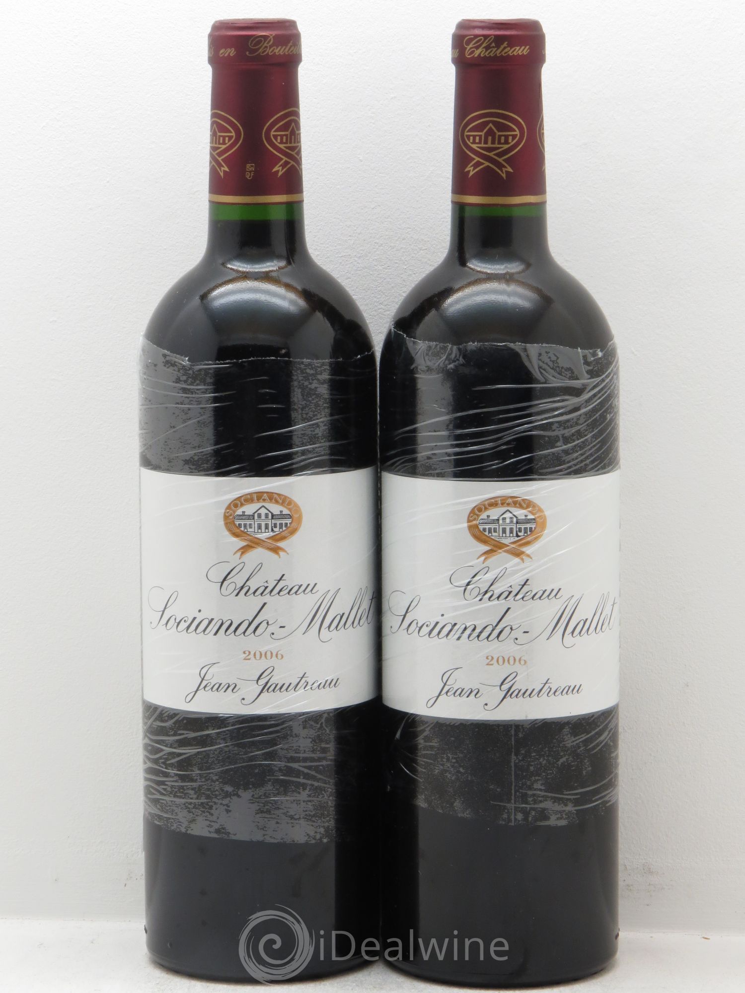 Château Sociando Mallet 2006 - Lot de 2 bouteilles - 0