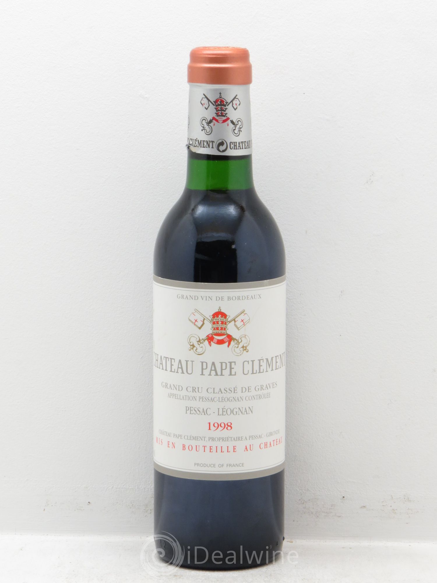 Château Pape Clément Cru Classé de Graves 1998 - Lot de 1 demi bouteille - 0