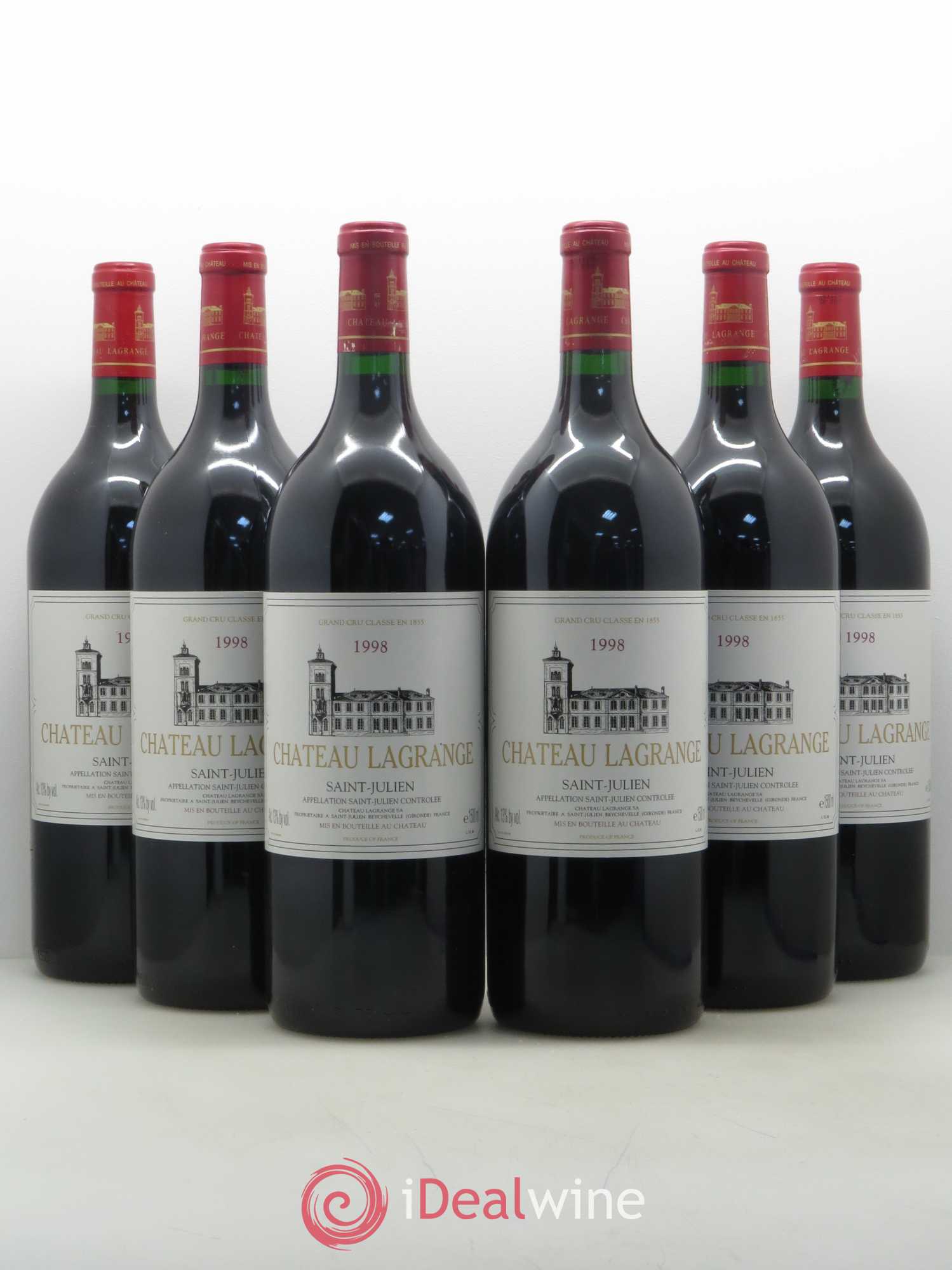 Château Lagrange 3ème Grand Cru Classé 1998 - Lot de 6 magnums - 0