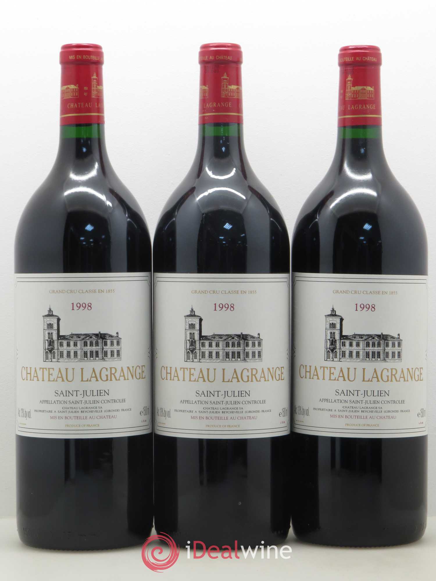 Château Lagrange 3ème Grand Cru Classé 1998 - Lot de 3 magnums - 0