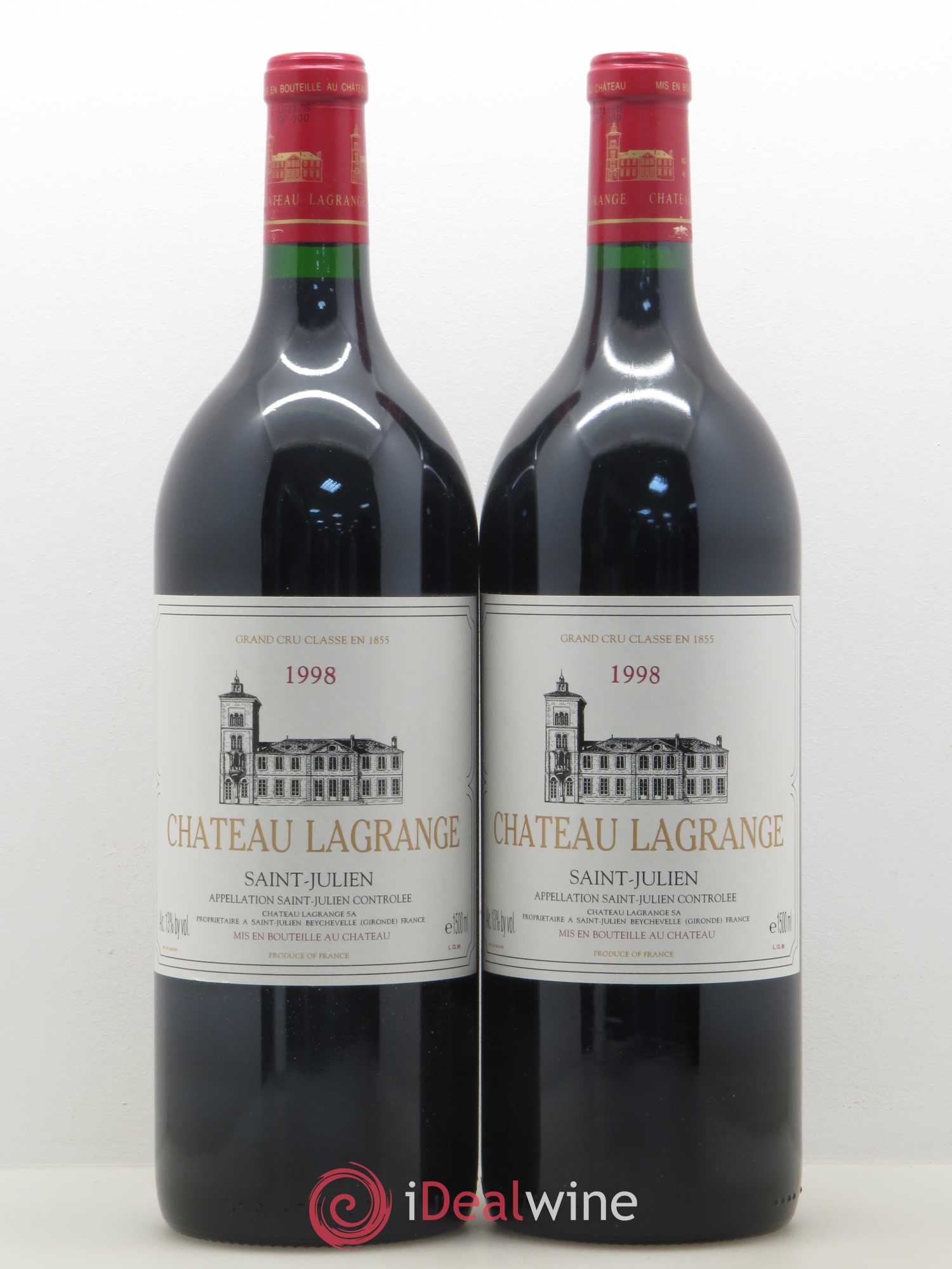 Château Lagrange 3ème Grand Cru Classé 1998 - Lot de 2 magnums - 0