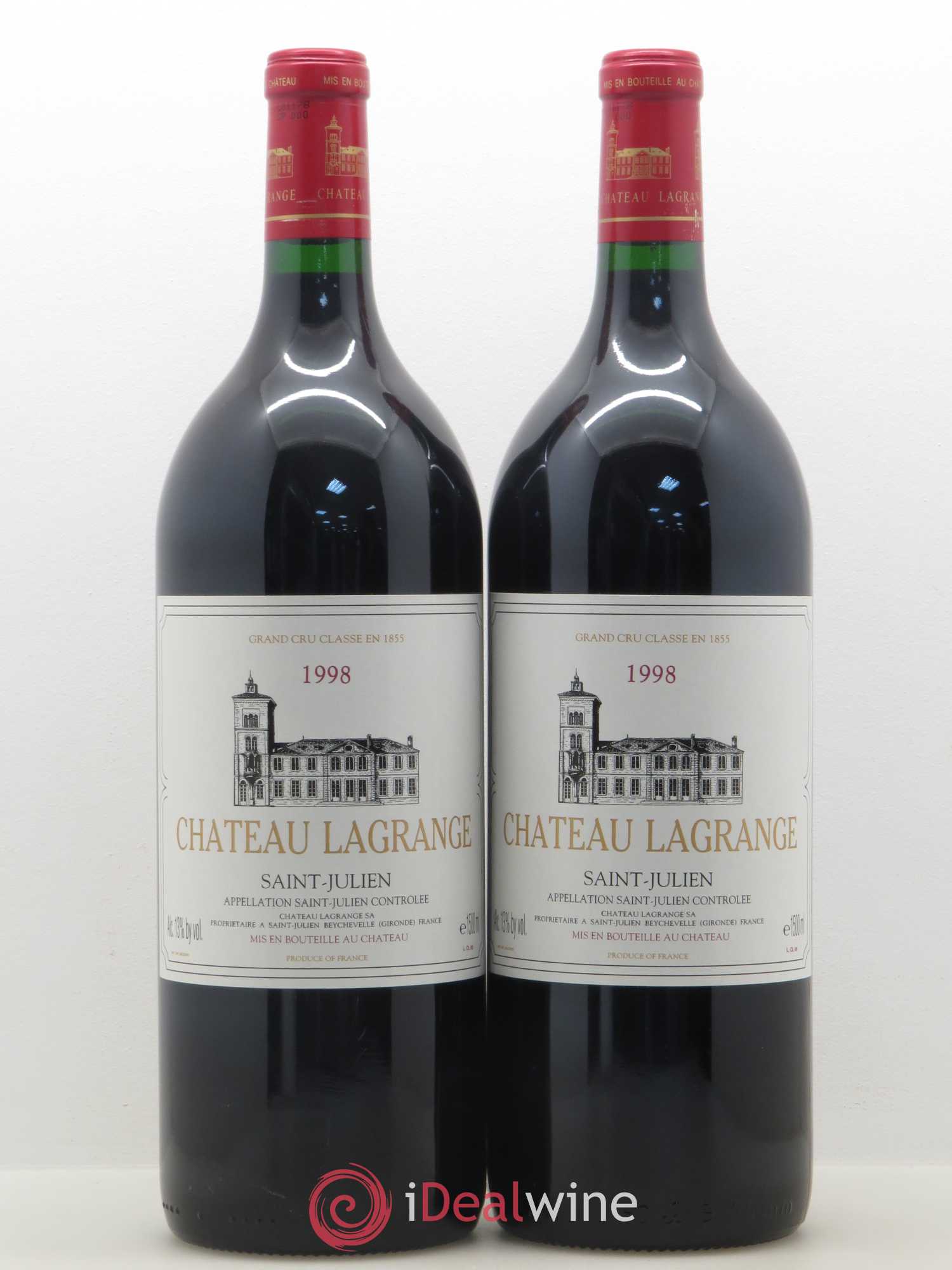 Château Lagrange 3ème Grand Cru Classé 1998 - Lot de 2 magnums - 0