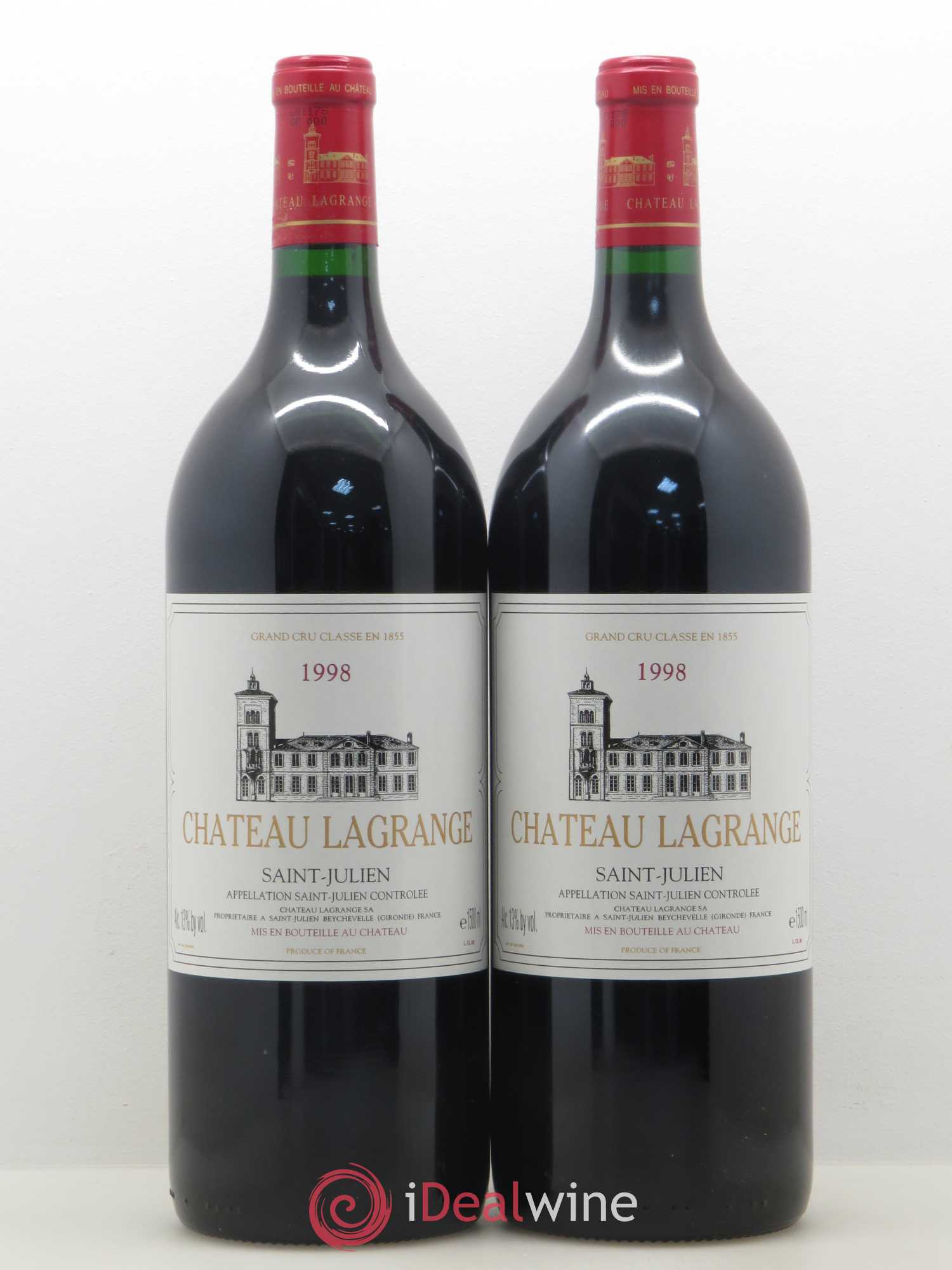 Château Lagrange 3ème Grand Cru Classé 1998 - Lot de 2 magnums - 0