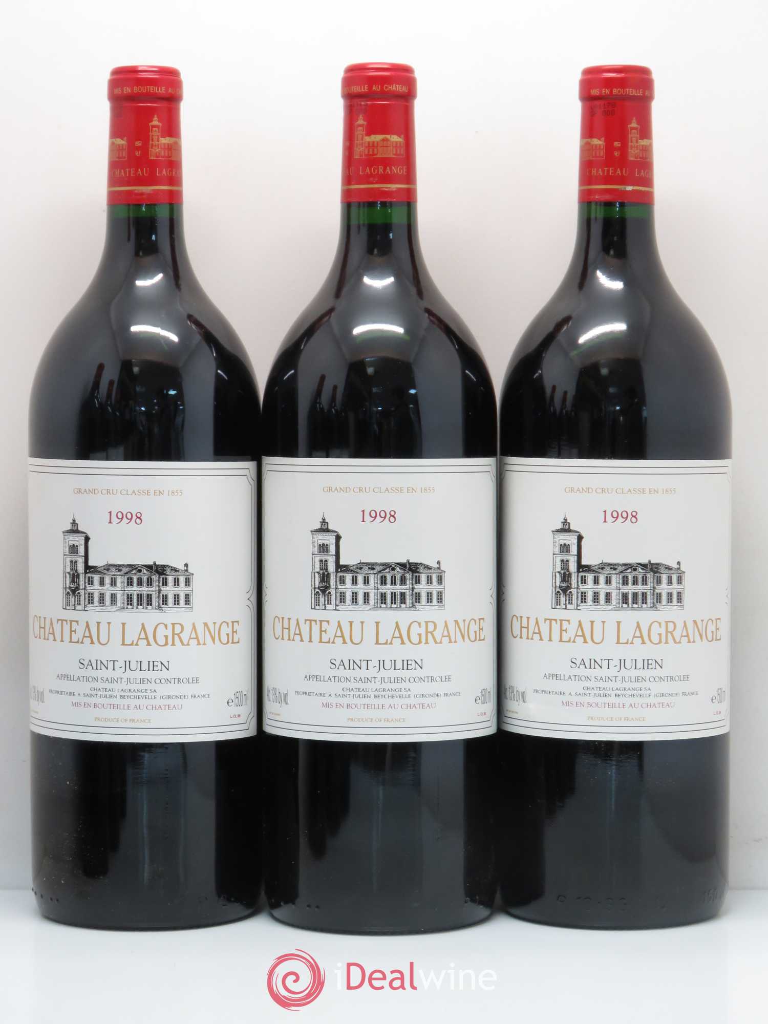 Château Lagrange 3ème Grand Cru Classé 1998 - Lot de 6 magnums - 1