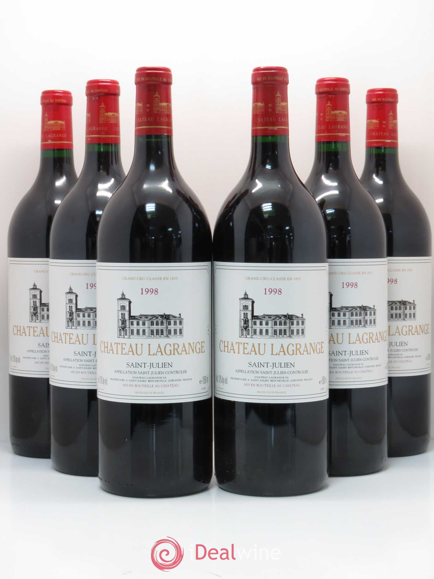 Château Lagrange 3ème Grand Cru Classé 1998 - Lot de 6 magnums - 0